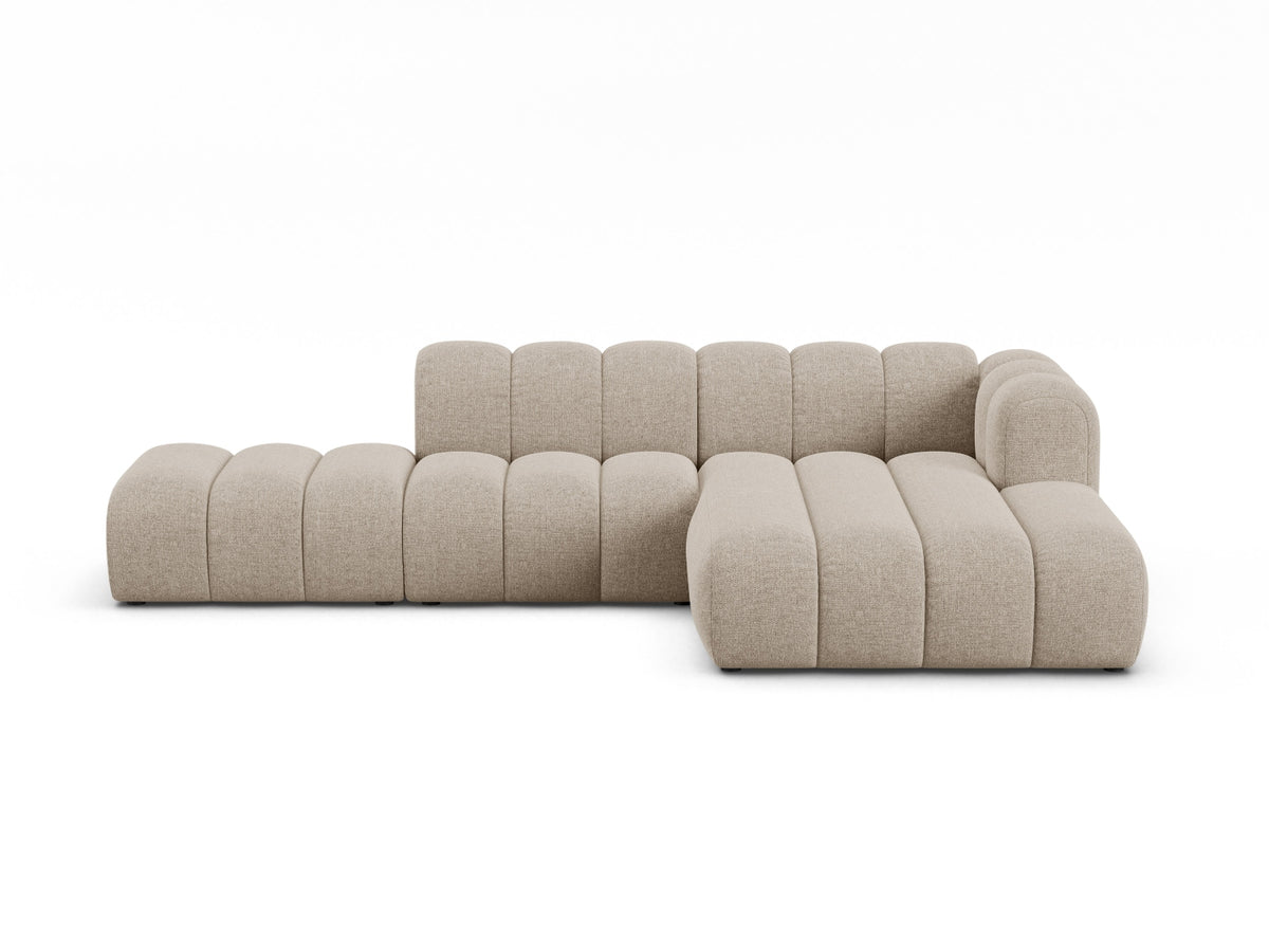 Lupine Modular Open Ecksofa rechts 5 Sitzer in Dark Beige-Eden präsentiert im Onlineshop von KAQTU Design AG. L-Sofa rechts ist von Micadoni