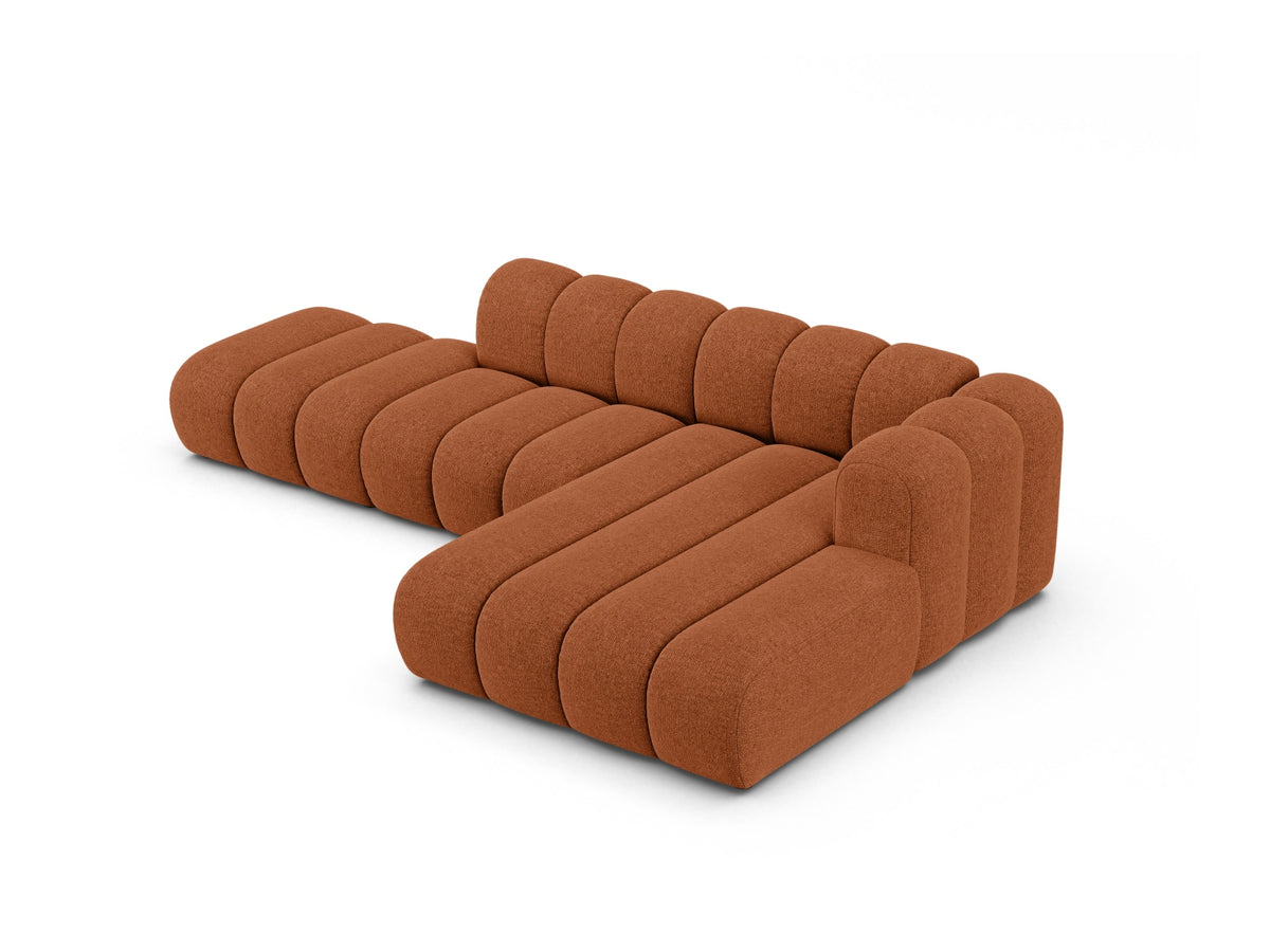 Lupine Modular Open Ecksofa rechts 5 Sitzer in Brick-Eden präsentiert im Onlineshop von KAQTU Design AG. L-Sofa rechts ist von Micadoni