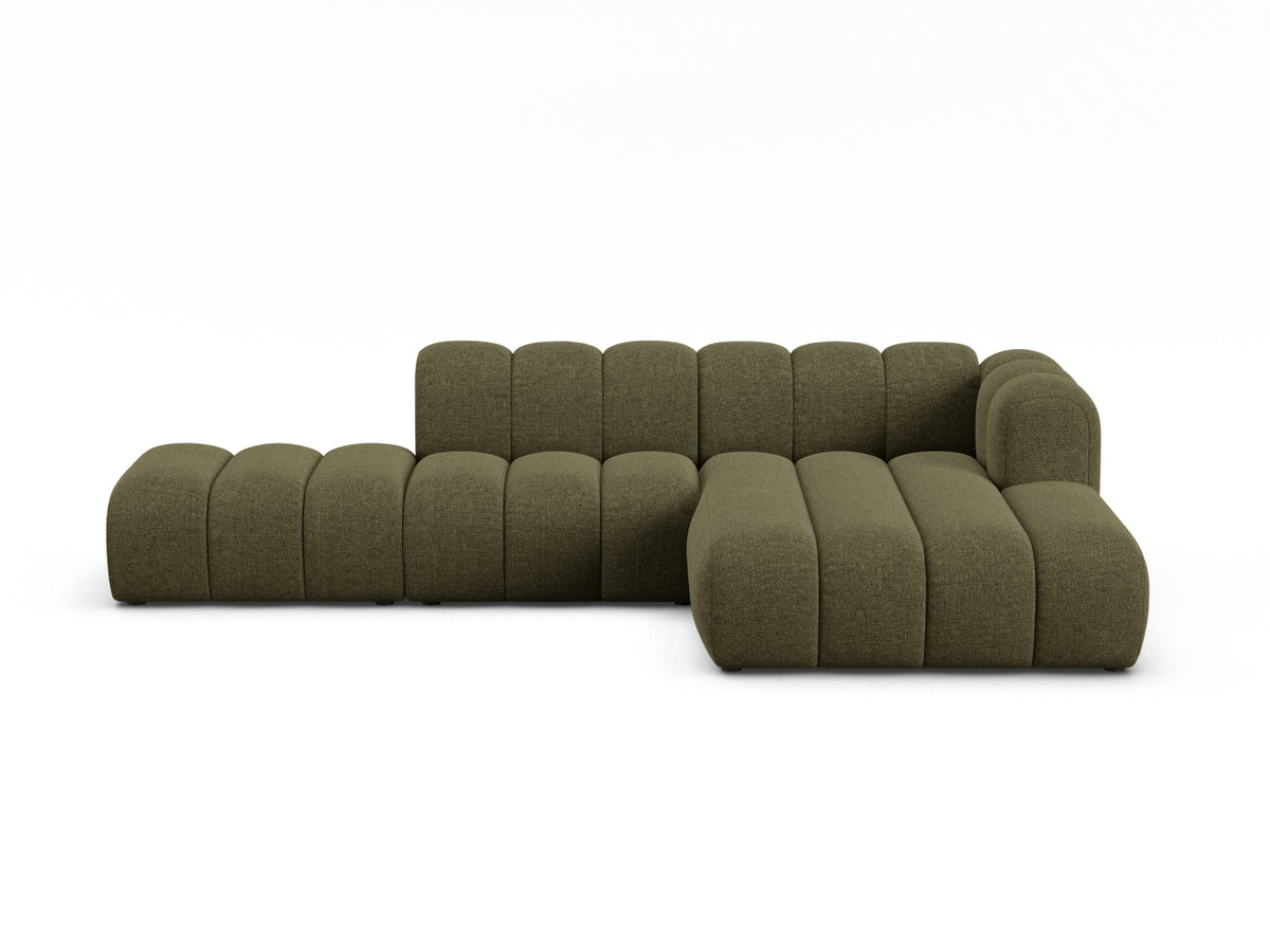 Lupine Modular Open Ecksofa rechts 5 Sitzer in Green-Eden präsentiert im Onlineshop von KAQTU Design AG. L-Sofa rechts ist von Micadoni