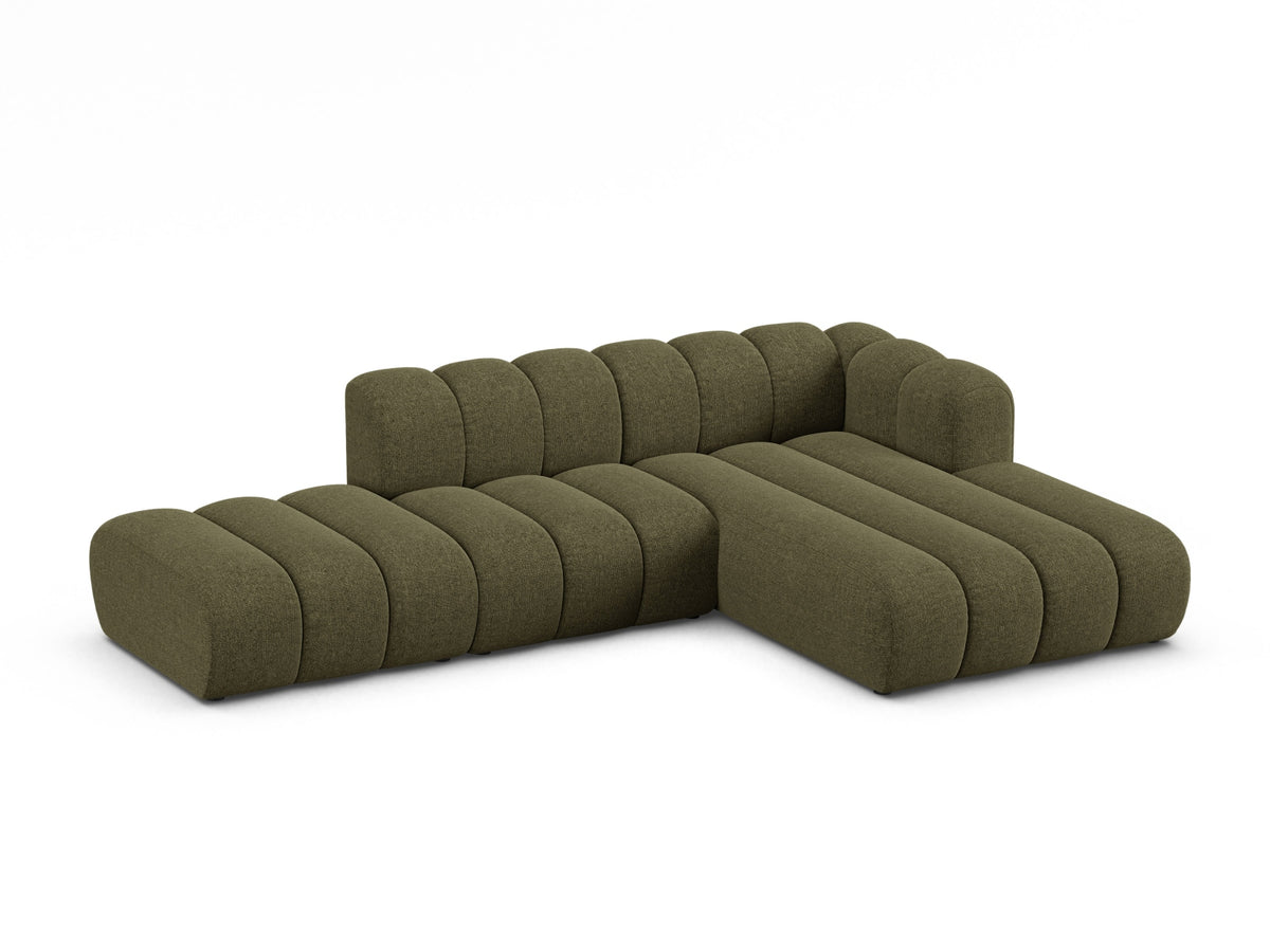 Lupine Modular Open Ecksofa rechts 5 Sitzer in Green-Eden präsentiert im Onlineshop von KAQTU Design AG. L-Sofa rechts ist von Micadoni