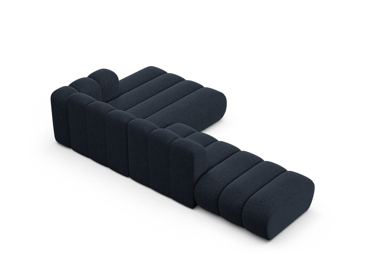 Lupine Modular Open Ecksofa rechts 5 Sitzer in Navy Blue-Eden präsentiert im Onlineshop von KAQTU Design AG. L-Sofa rechts ist von Micadoni