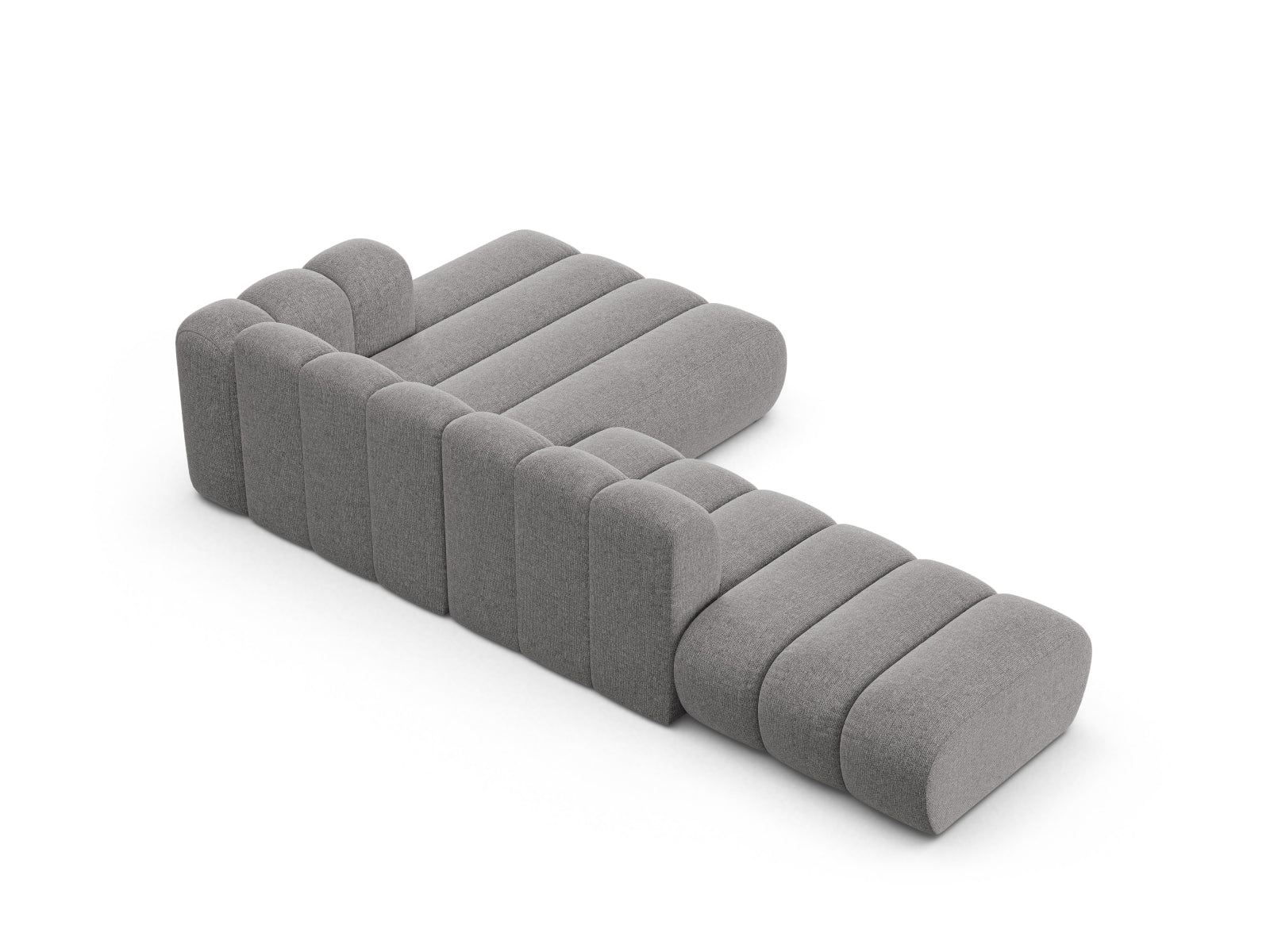 Erleben Sie das Lupine Modular Open Ecksofa rechts 5 Sitzer von Micadoni – modernes Design, anpassbare Module und höchsten Sitzkomfort für Ihr Zuhause!