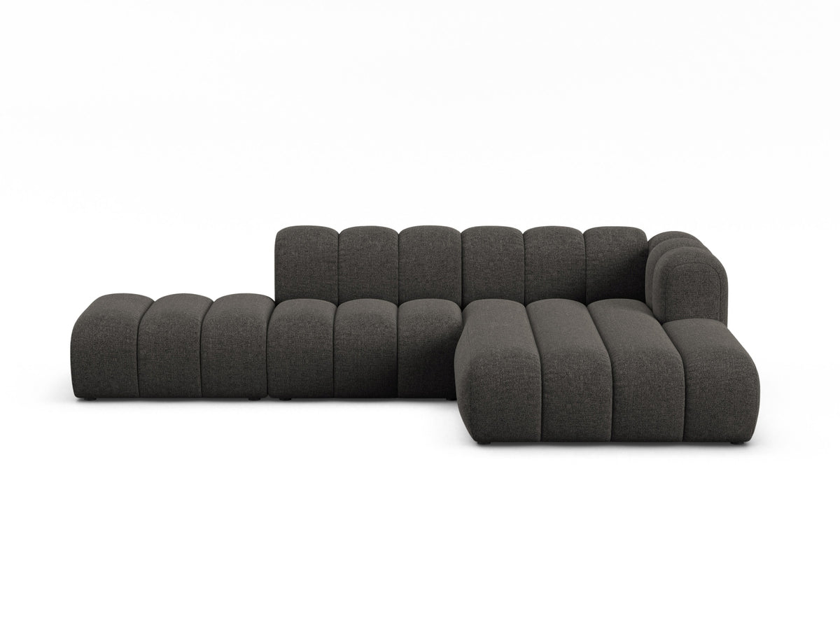 Lupine Modular Open Ecksofa rechts 5 Sitzer in Dark Grey-Eden präsentiert im Onlineshop von KAQTU Design AG. L-Sofa rechts ist von Micadoni