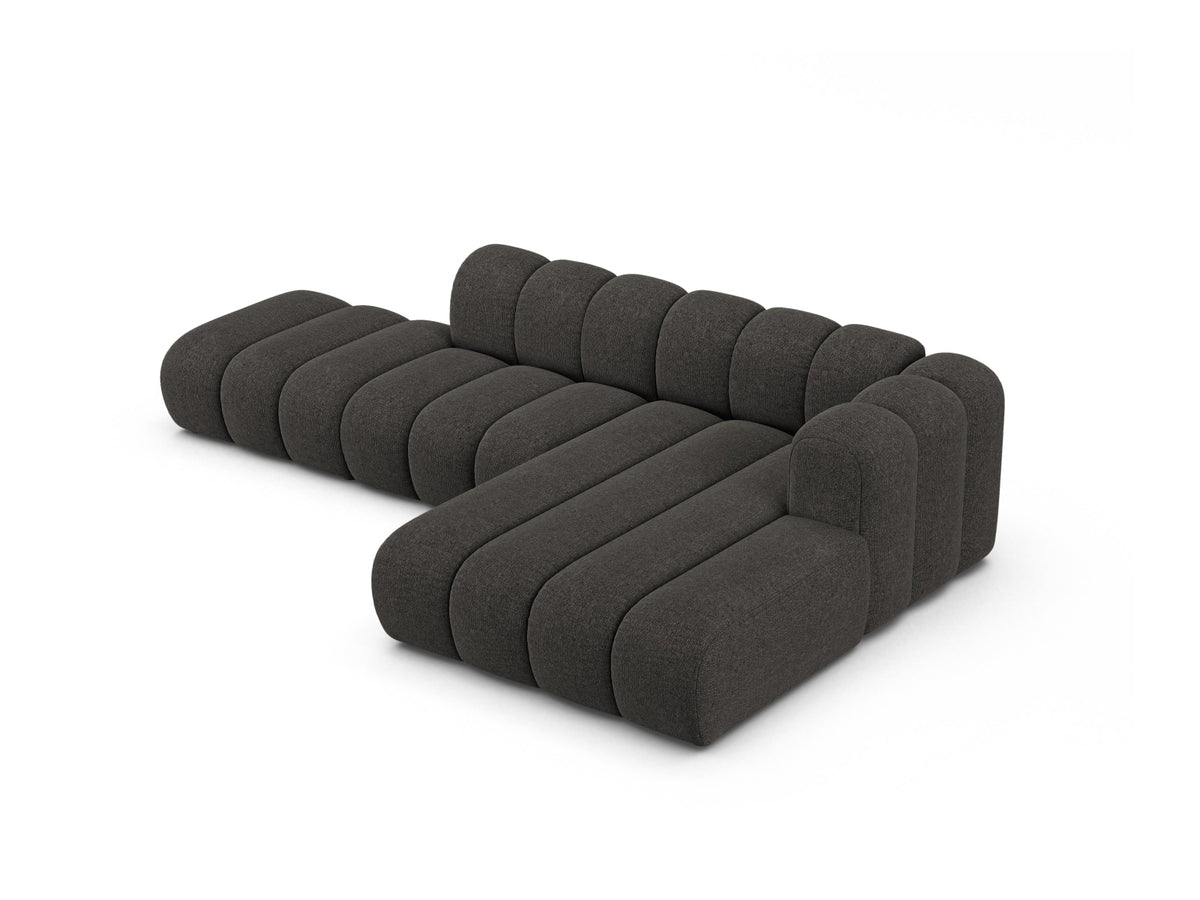 Lupine Modular Open Ecksofa rechts 5 Sitzer in Dark Grey-Eden präsentiert im Onlineshop von KAQTU Design AG. L-Sofa rechts ist von Micadoni