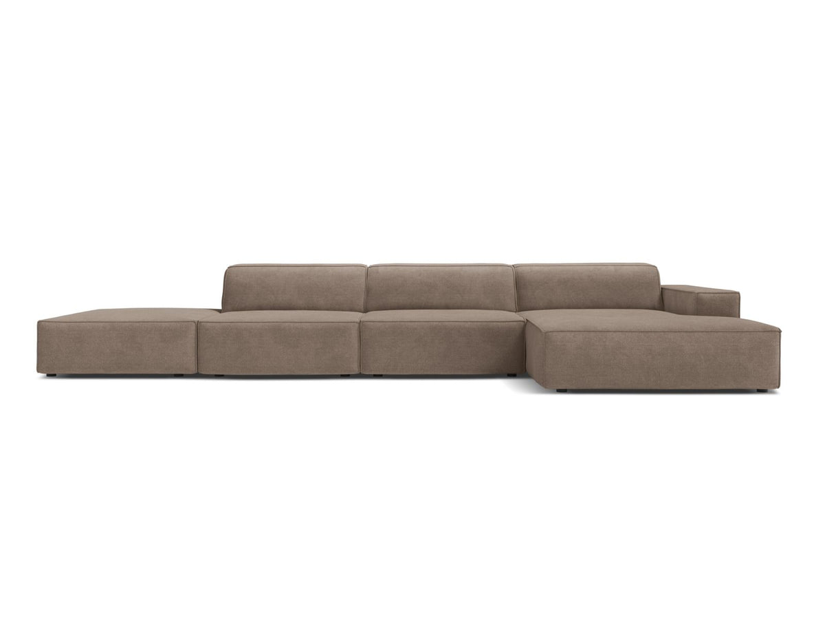 5-Sitzer Ecksofa rechts Jodie in Cappuccino-Liberty präsentiert im Onlineshop von KAQTU Design AG. Ecksofa rechts ist von Micadoni