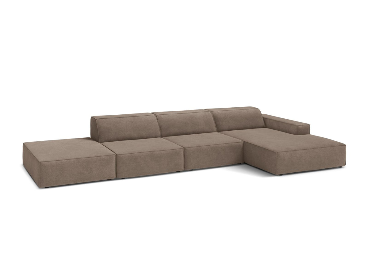5-Sitzer Ecksofa rechts Jodie in Cappuccino-Liberty präsentiert im Onlineshop von KAQTU Design AG. Ecksofa rechts ist von Micadoni
