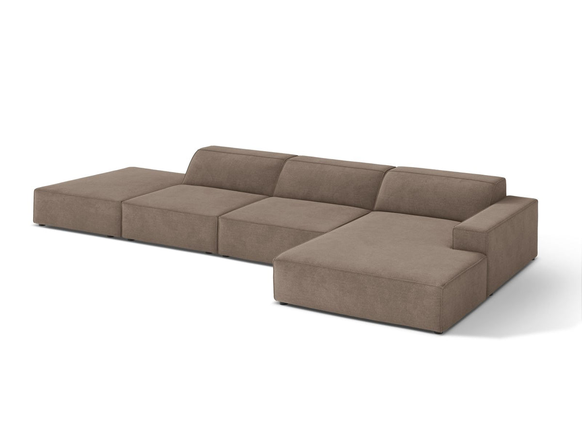 5-Sitzer Ecksofa rechts Jodie in Cappuccino-Liberty präsentiert im Onlineshop von KAQTU Design AG. Ecksofa rechts ist von Micadoni