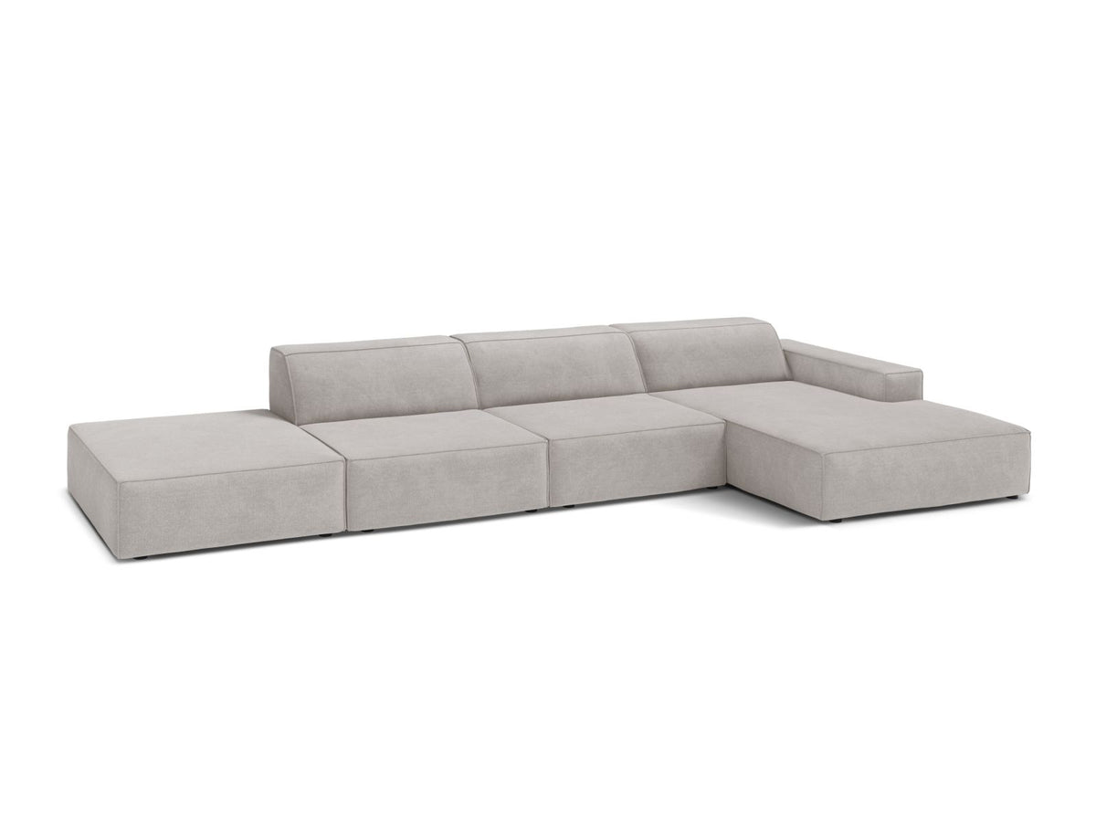 5-Sitzer Ecksofa rechts Jodie in Light Grey-Liberty präsentiert im Onlineshop von KAQTU Design AG. Ecksofa rechts ist von Micadoni