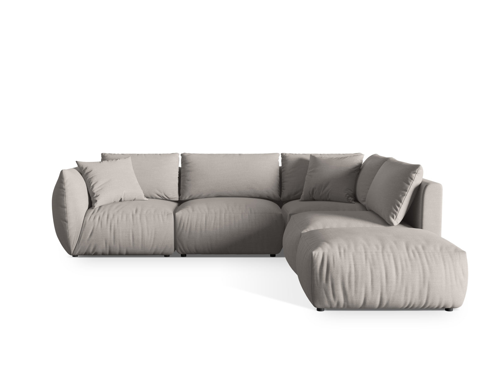 Chris Modular Ecksofa rechts 4 Sitzer in Natural präsentiert im Onlineshop von KAQTU Design AG. Ecksofa rechts ist von Micadoni