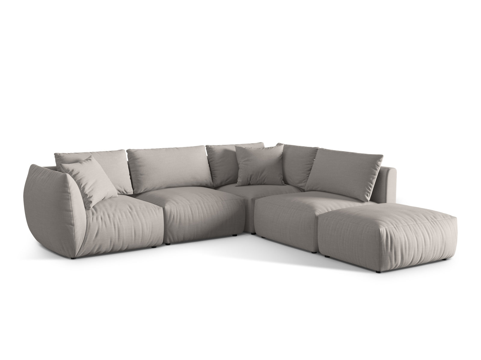 Entdecken Sie das Chris Modular Ecksofa rechts von Micadoni – ein stilvolles 4-Sitzer Sofa, das durch seine modulare Flexibilität und hohen Komfort besticht!