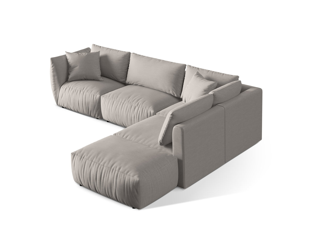 Chris Modular Ecksofa rechts 4 Sitzer in Natural-LINS präsentiert im Onlineshop von KAQTU Design AG. Ecksofa rechts ist von Micadoni