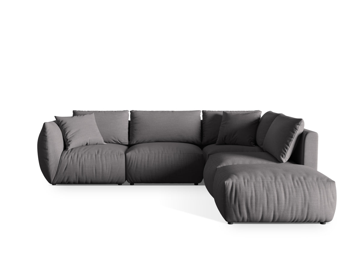 Chris Modular Ecksofa rechts 4 Sitzer in Sand-LINS präsentiert im Onlineshop von KAQTU Design AG. Ecksofa rechts ist von Micadoni