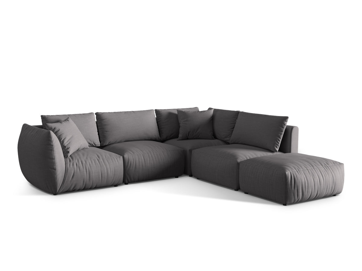 Chris Modular Ecksofa rechts 4 Sitzer in Sand-LINS präsentiert im Onlineshop von KAQTU Design AG. Ecksofa rechts ist von Micadoni