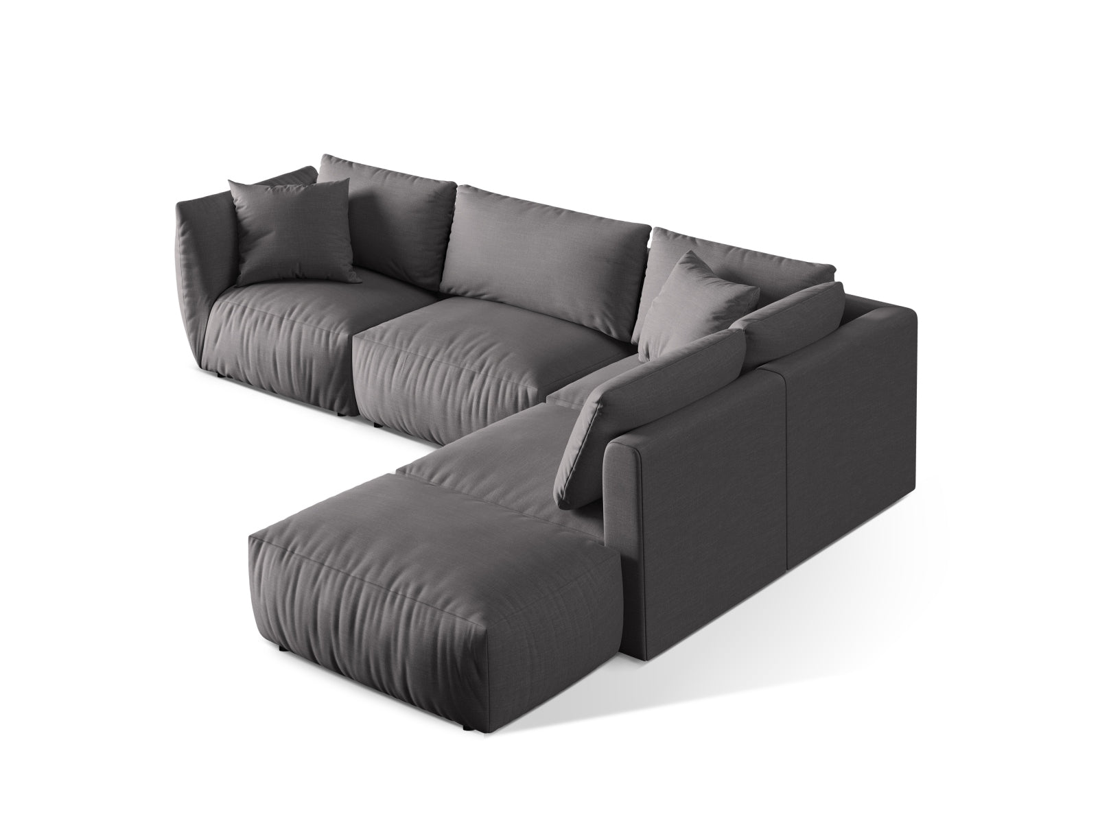 Erleben Sie das Chris Modular Ecksofa rechts von Micadoni – ein elegantes 4-Sitzer Sofa, das modernen Komfort und vielseitige Gestaltungsmöglichkeiten für Ihr Zuhause bietet!