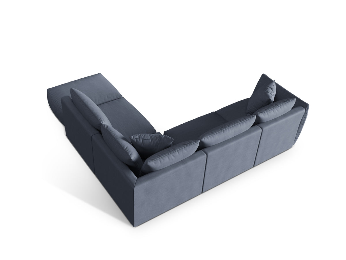 Chris Modular Ecksofa rechts 4 Sitzer in Light Green-LINS präsentiert im Onlineshop von KAQTU Design AG. Ecksofa rechts ist von Micadoni