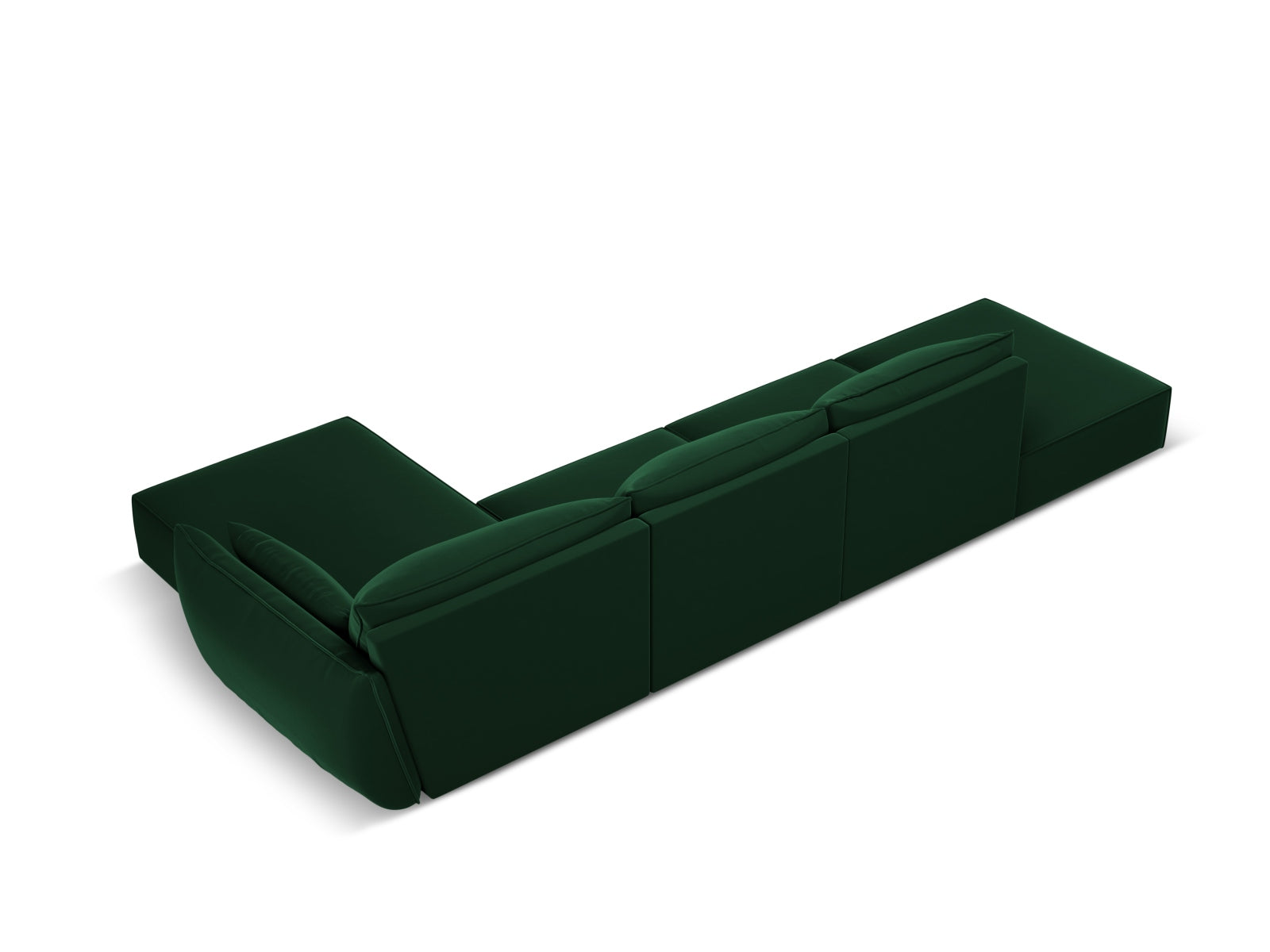 Erleben Sie das elegante Kaelle Velour Ecksofa rechts 5 Sitzer von Micadoni – der perfekte Ort für Entspannung und gesellige Abende.