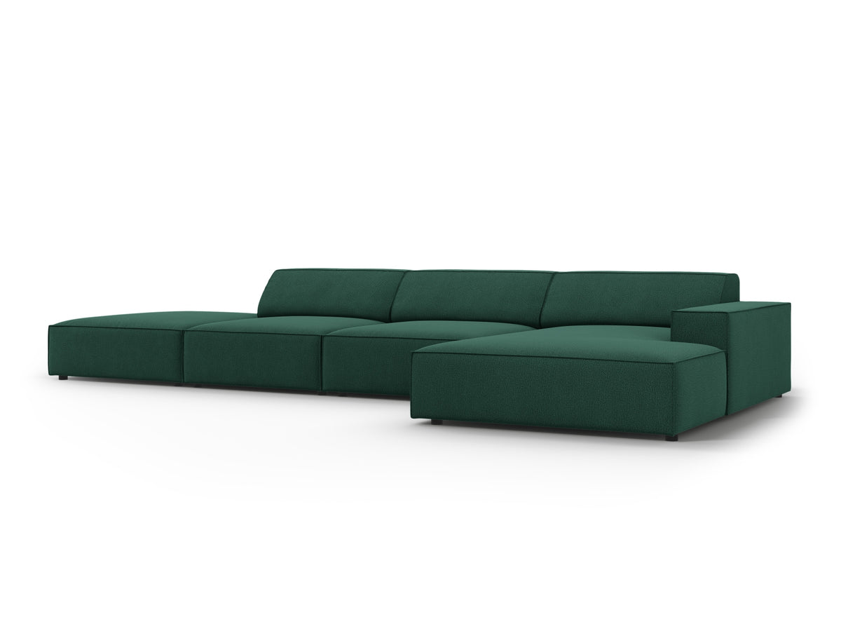Jodie Modulares Ecksofa rechts 5 Sitzer in Green-Megan präsentiert im Onlineshop von KAQTU Design AG. L-Sofa rechts ist von Micadoni