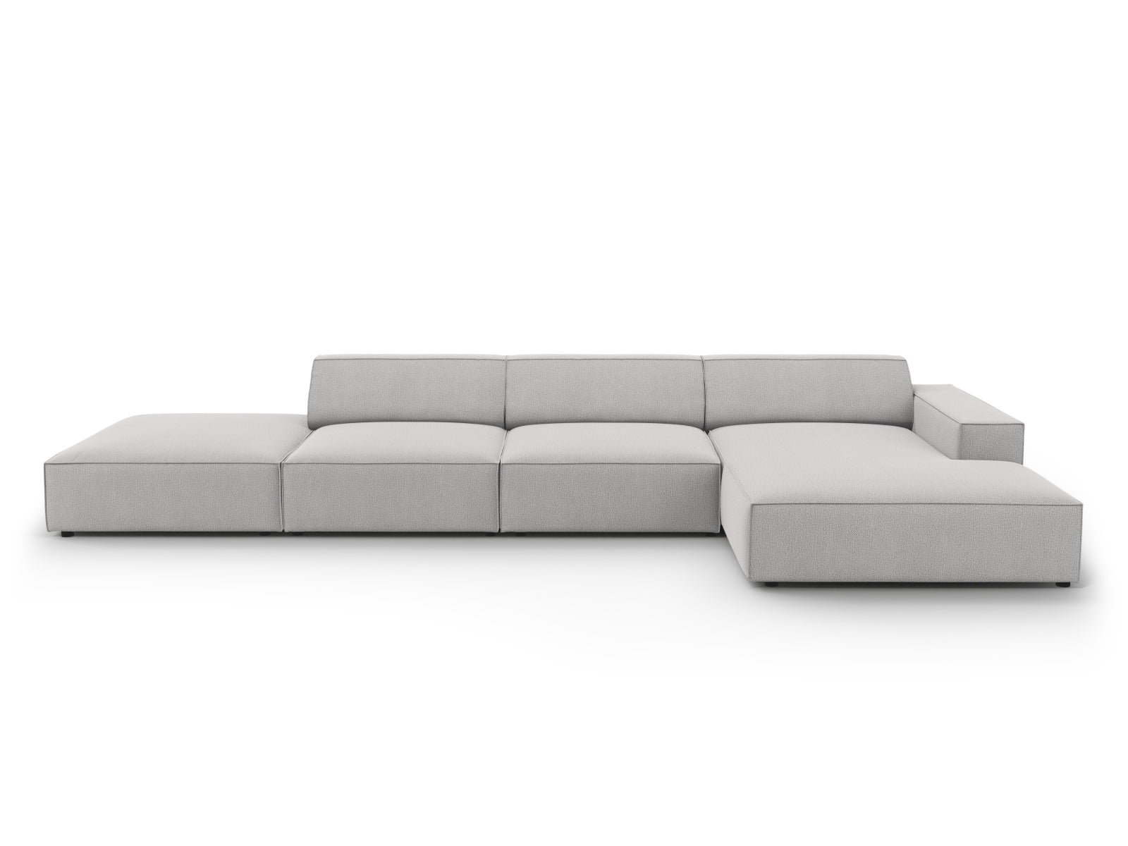 Jodie Modulares Ecksofa rechts 5 Sitzer in Light Grey präsentiert im Onlineshop von KAQTU Design AG. Ecksofa rechts ist von Micadoni