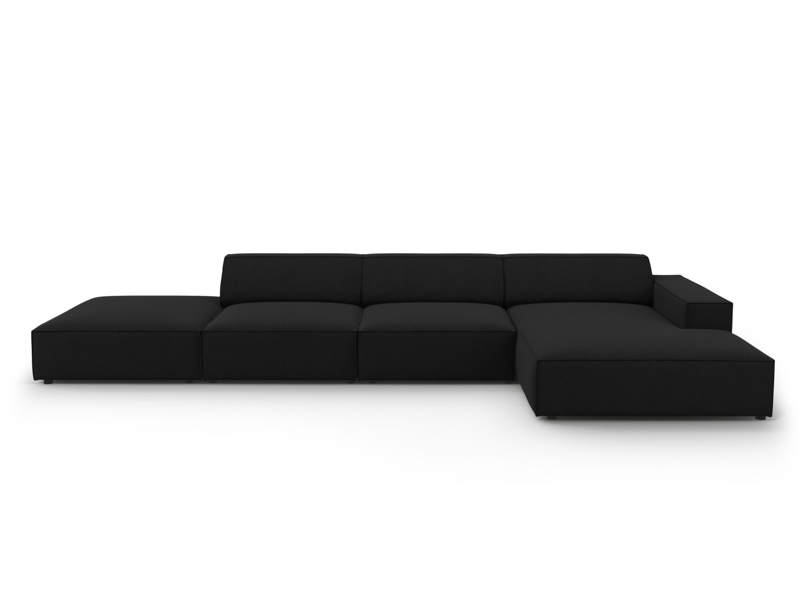 Jodie Modulares Ecksofa rechts 5 Sitzer in Black präsentiert im Onlineshop von KAQTU Design AG. Ecksofa rechts ist von Micadoni