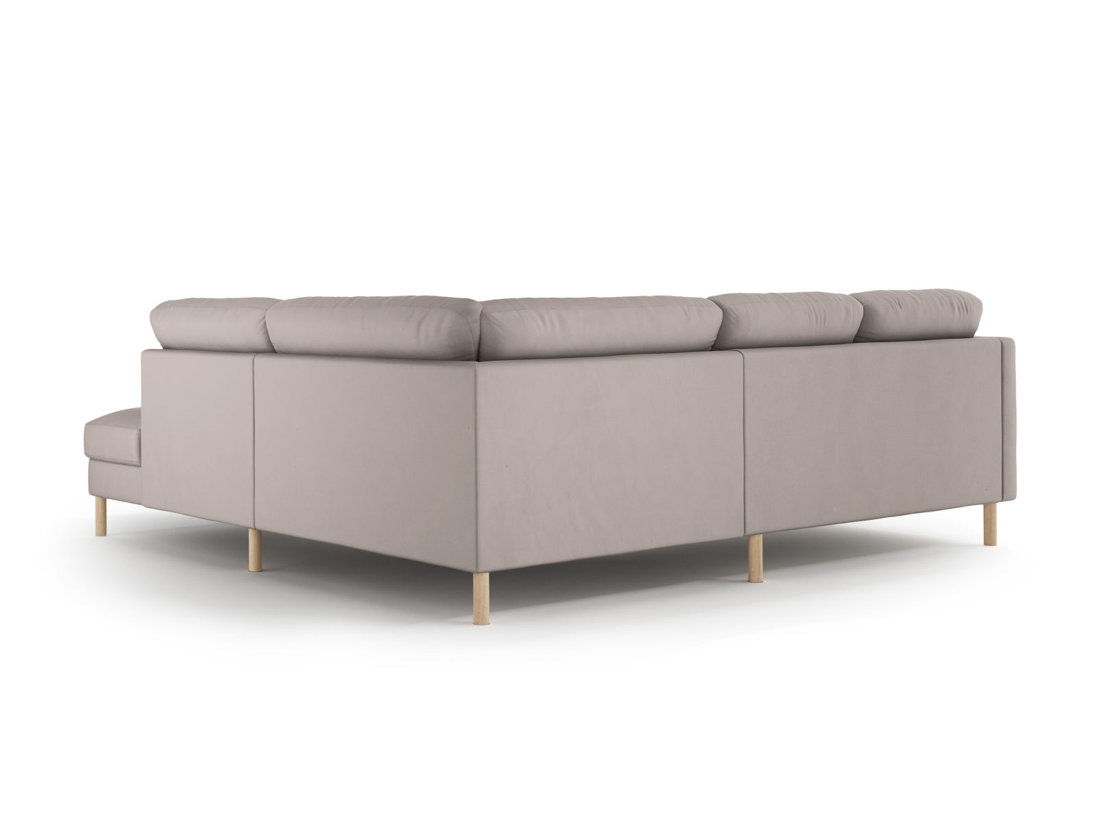 Erleben Sie das Eden Velour Ecksofa rechts 4 Sitzer von Micadoni: Stilvolles Velours, elegantes Design und erstklassiger Sitzkomfort für Ihr Wohnzimmer.