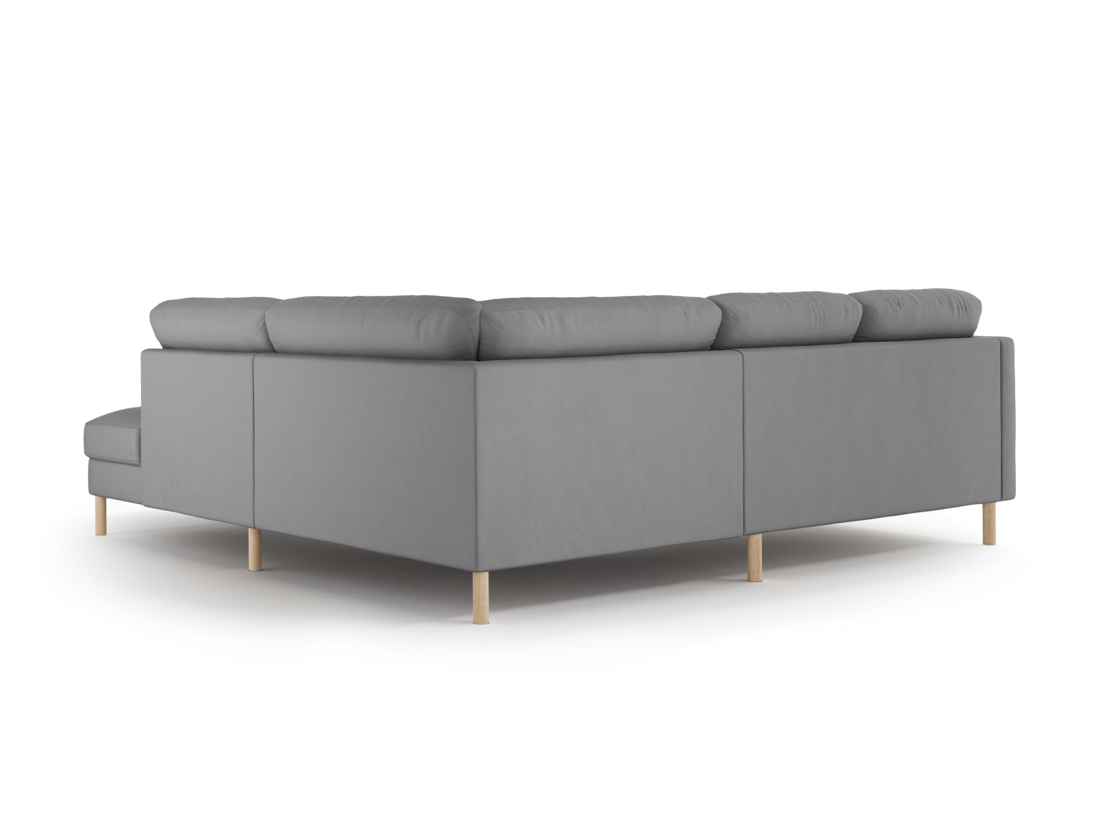 Elegantes Eden Velour Ecksofa rechts, 4-Sitzer, ideal für moderne Wohnräume und entspannte Stunden mit Freunden und Familie.