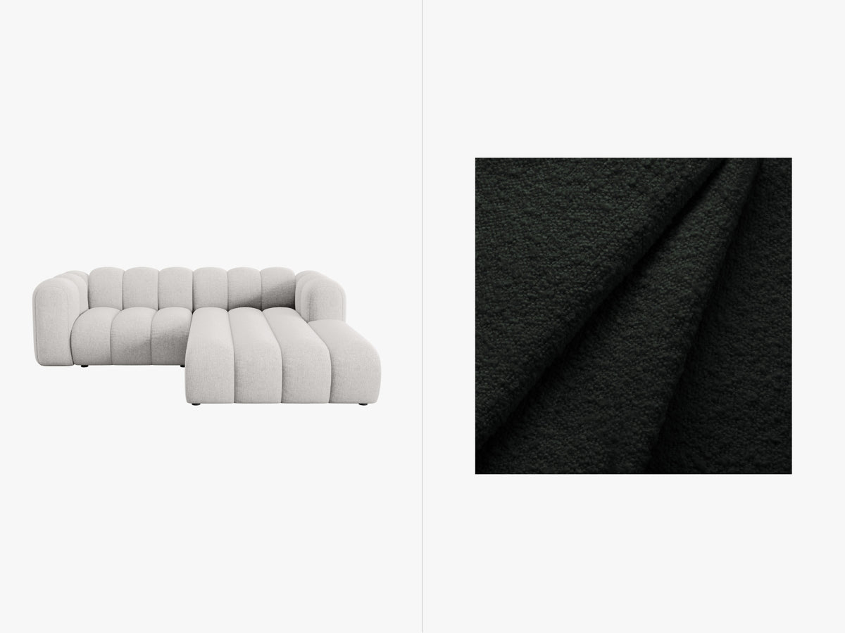 Lupine Modulares Ecksofa rechts 3 Sitzer in Black-Baloo präsentiert im Onlineshop von KAQTU Design AG. L-Sofa rechts ist von Micadoni