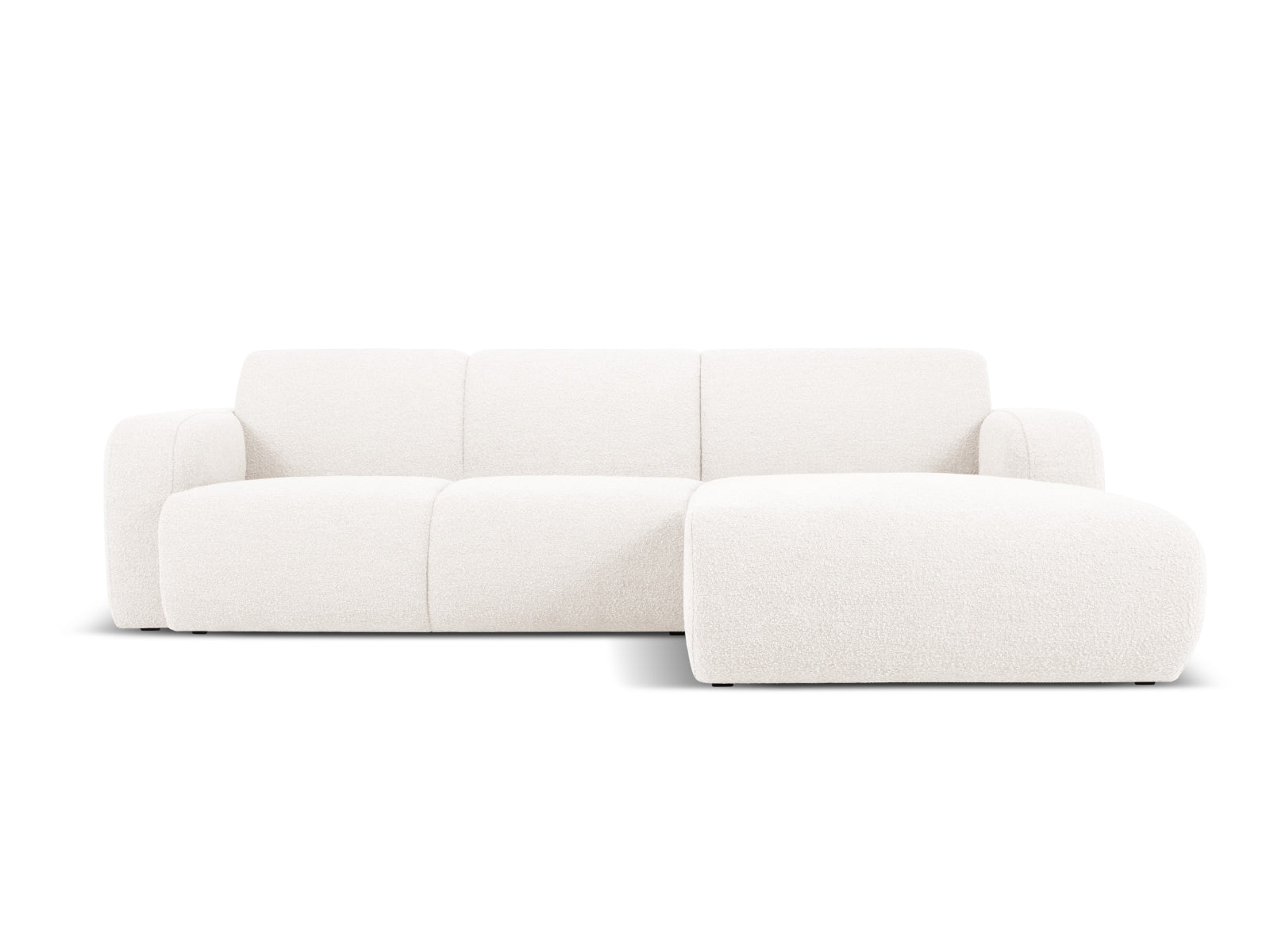 Molino Boucle Ecksofa rechts 4 Sitzer in White-Baloo präsentiert im Onlineshop von KAQTU Design AG. L-Sofa rechts ist von Micadoni