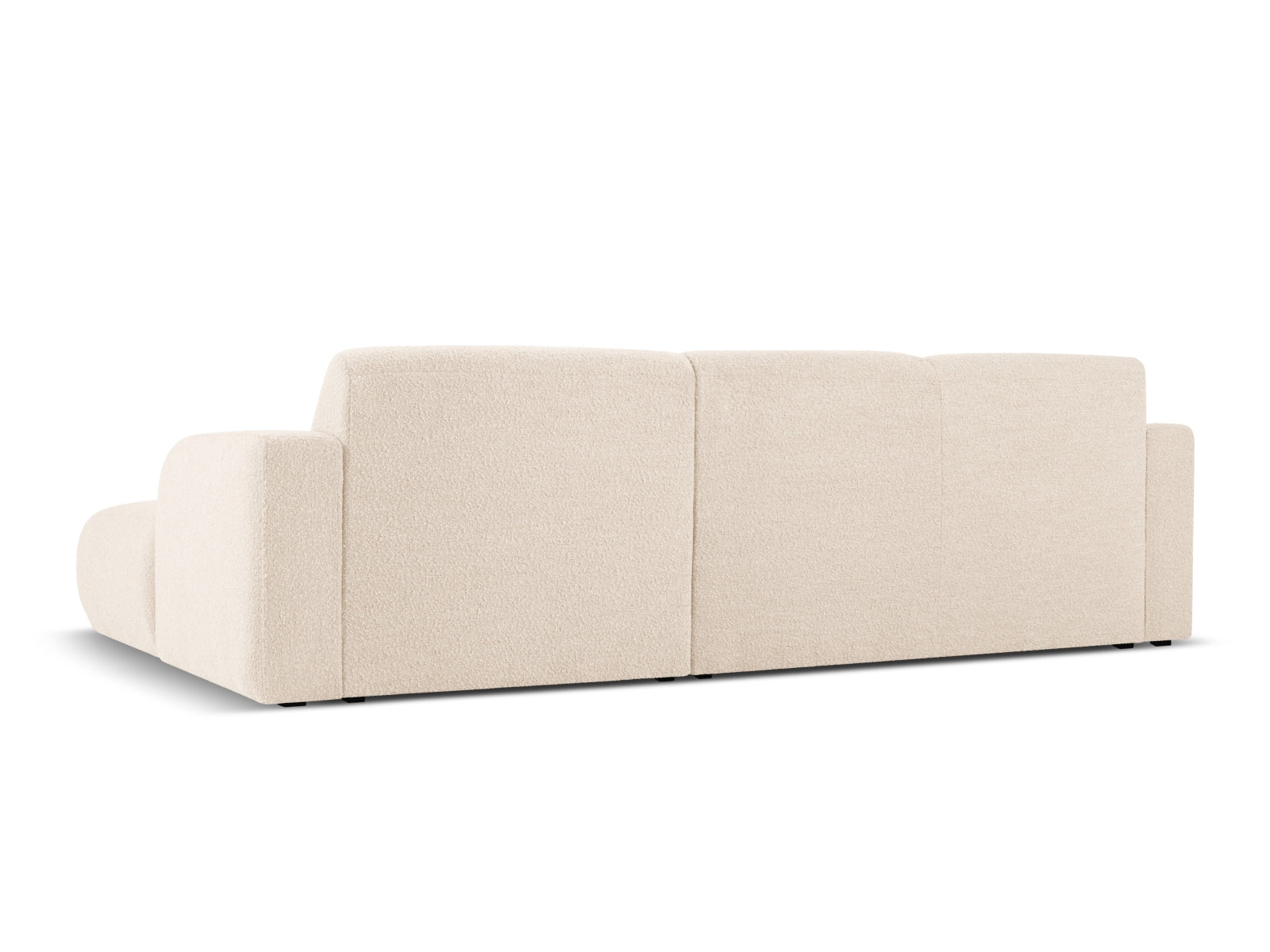 Erleben Sie das Molino Boucle Ecksofa rechts 4 Sitzer von Micadoni – ein stilvolles Möbelstück, das Komfort und Funktionalität vereint.