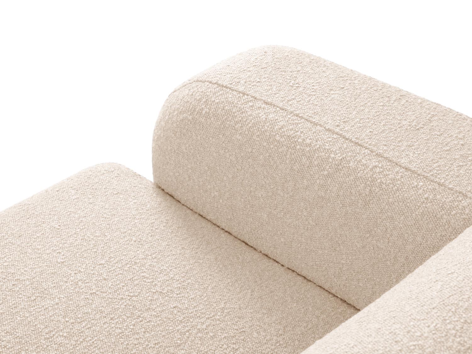 Molino Boucle Ecksofa rechts 4 Sitzer in Beige-Baloo präsentiert im Onlineshop von KAQTU Design AG. L-Sofa rechts ist von Micadoni