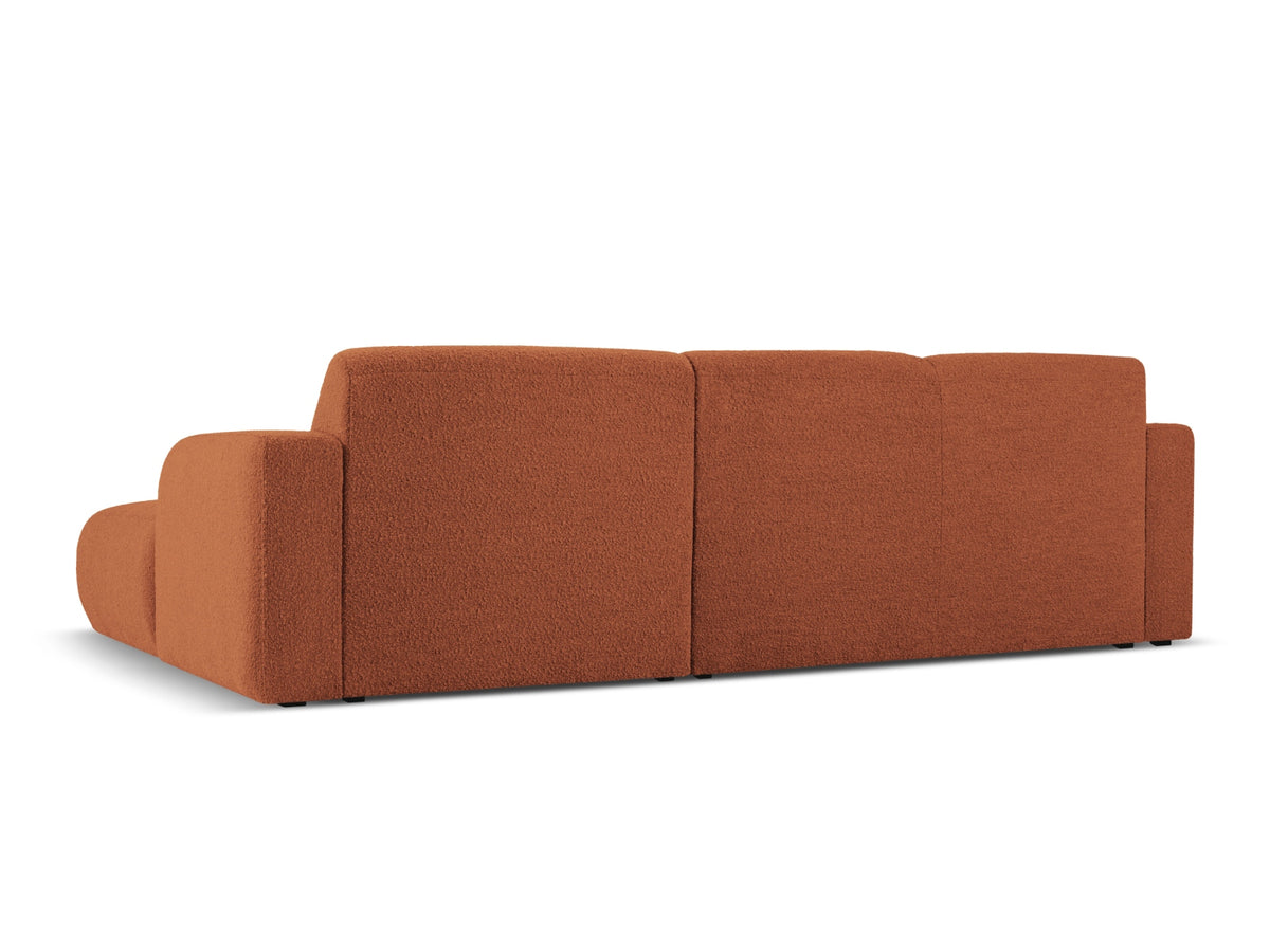 Molino Boucle Ecksofa rechts 4 Sitzer in Terracotta-Baloo präsentiert im Onlineshop von KAQTU Design AG. L-Sofa rechts ist von Micadoni