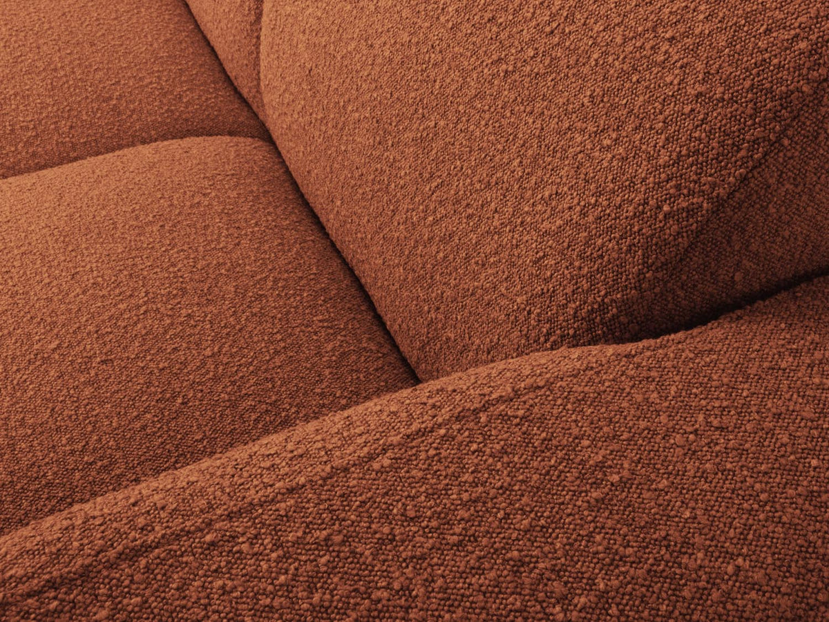 Molino Boucle Ecksofa rechts 4 Sitzer in Terracotta-Baloo präsentiert im Onlineshop von KAQTU Design AG. L-Sofa rechts ist von Micadoni