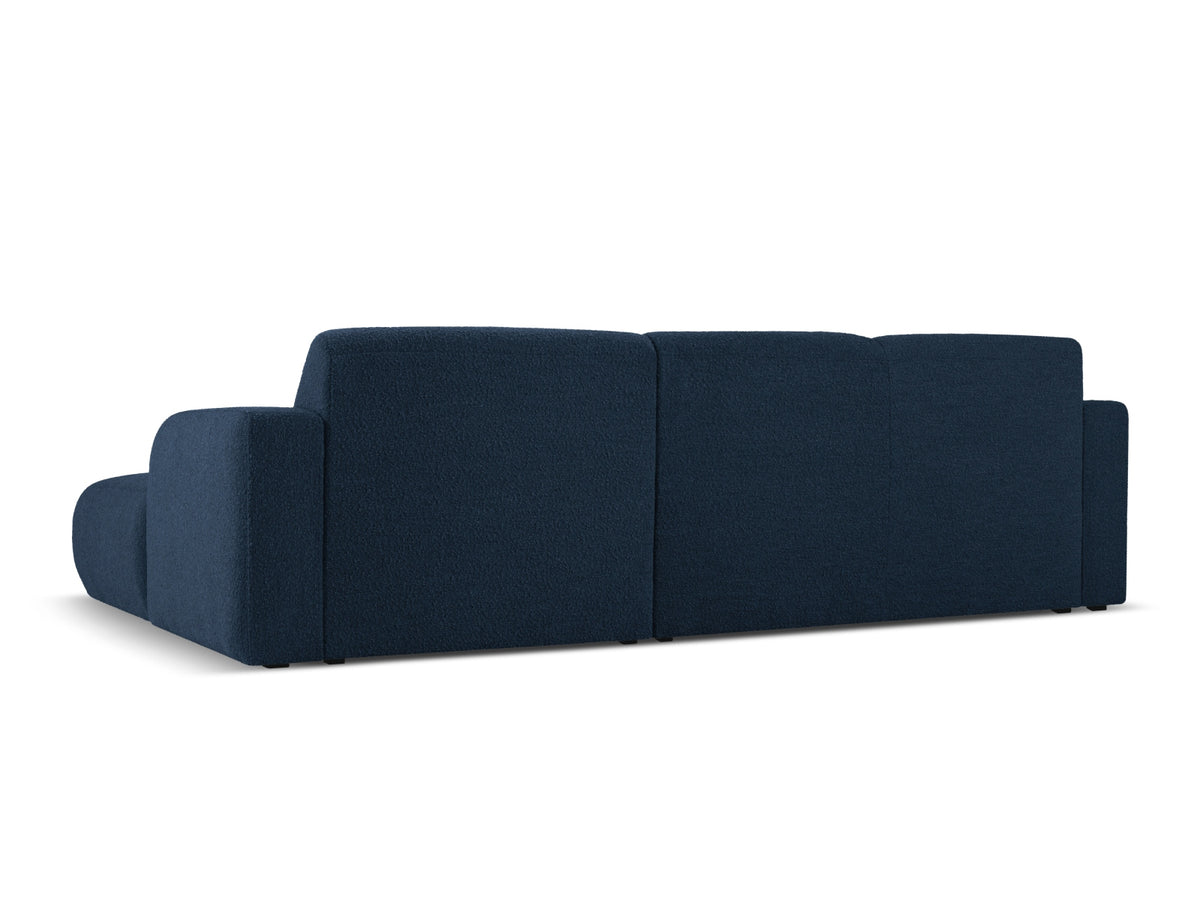 Molino Boucle Ecksofa rechts 4 Sitzer in Dark Blue-Baloo präsentiert im Onlineshop von KAQTU Design AG. L-Sofa rechts ist von Micadoni