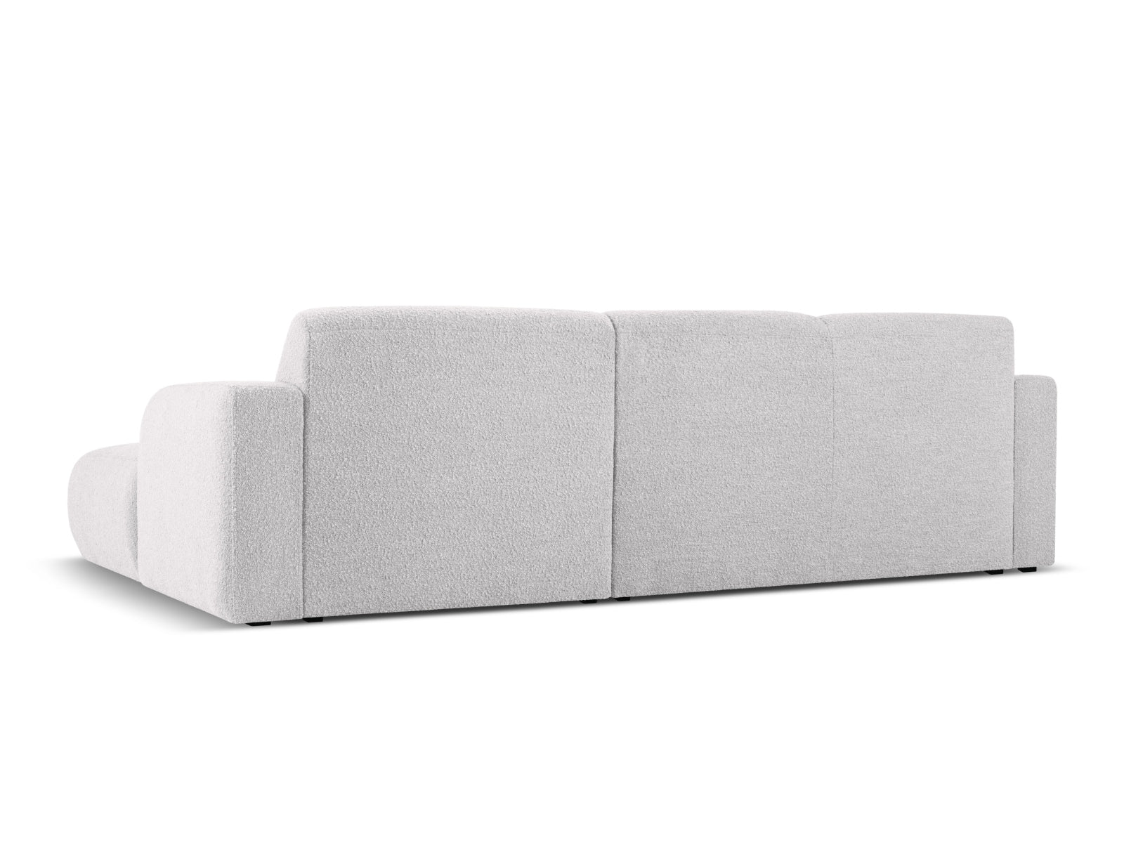 Erleben Sie das Molino Boucle Ecksofa rechts 4 Sitzer von Micadoni – ein stilvolles Möbelstück, das Komfort und Funktionalität vereint.