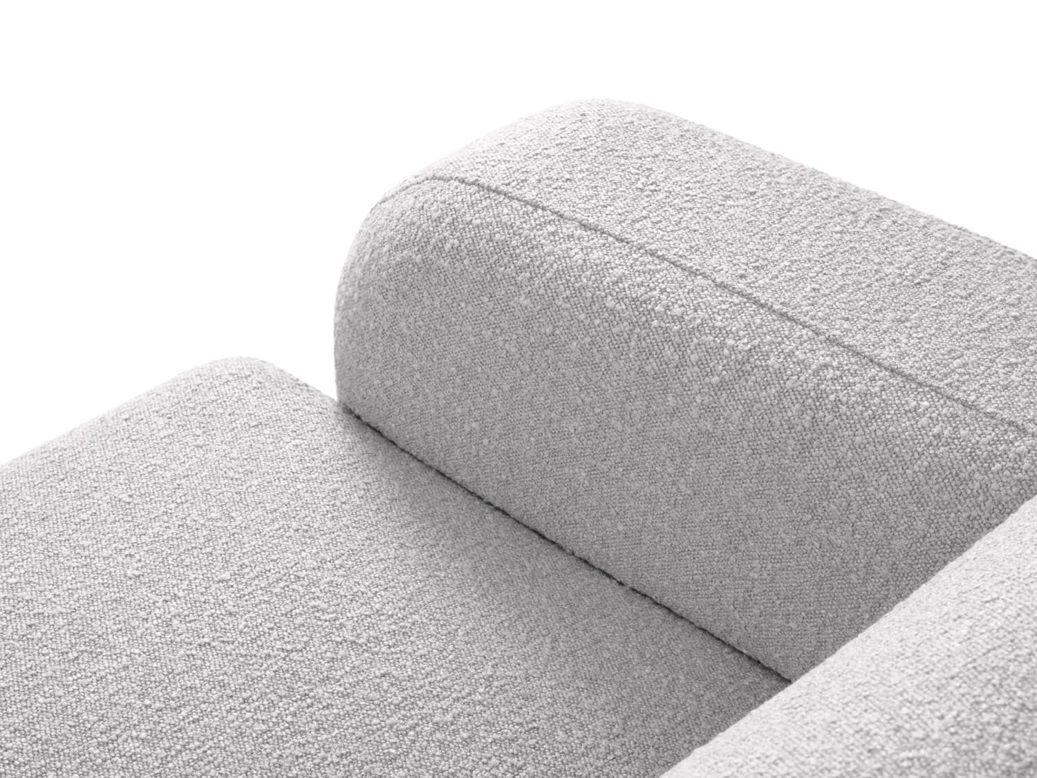 Molino Boucle Ecksofa rechts 4 Sitzer in Light Grey-Baloo präsentiert im Onlineshop von KAQTU Design AG. L-Sofa rechts ist von Micadoni