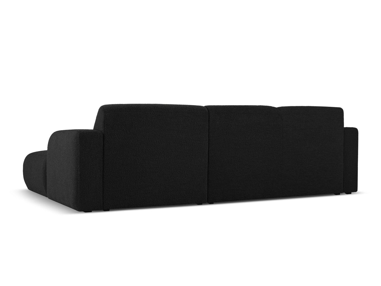 Molino Boucle Ecksofa rechts 4 Sitzer in Black-Baloo präsentiert im Onlineshop von KAQTU Design AG. L-Sofa rechts ist von Micadoni