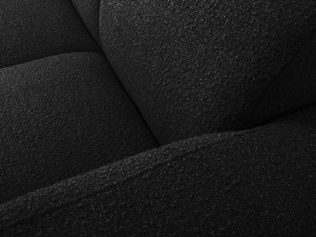 Molino Boucle Ecksofa rechts 4 Sitzer in Black-Baloo präsentiert im Onlineshop von KAQTU Design AG. L-Sofa rechts ist von Micadoni