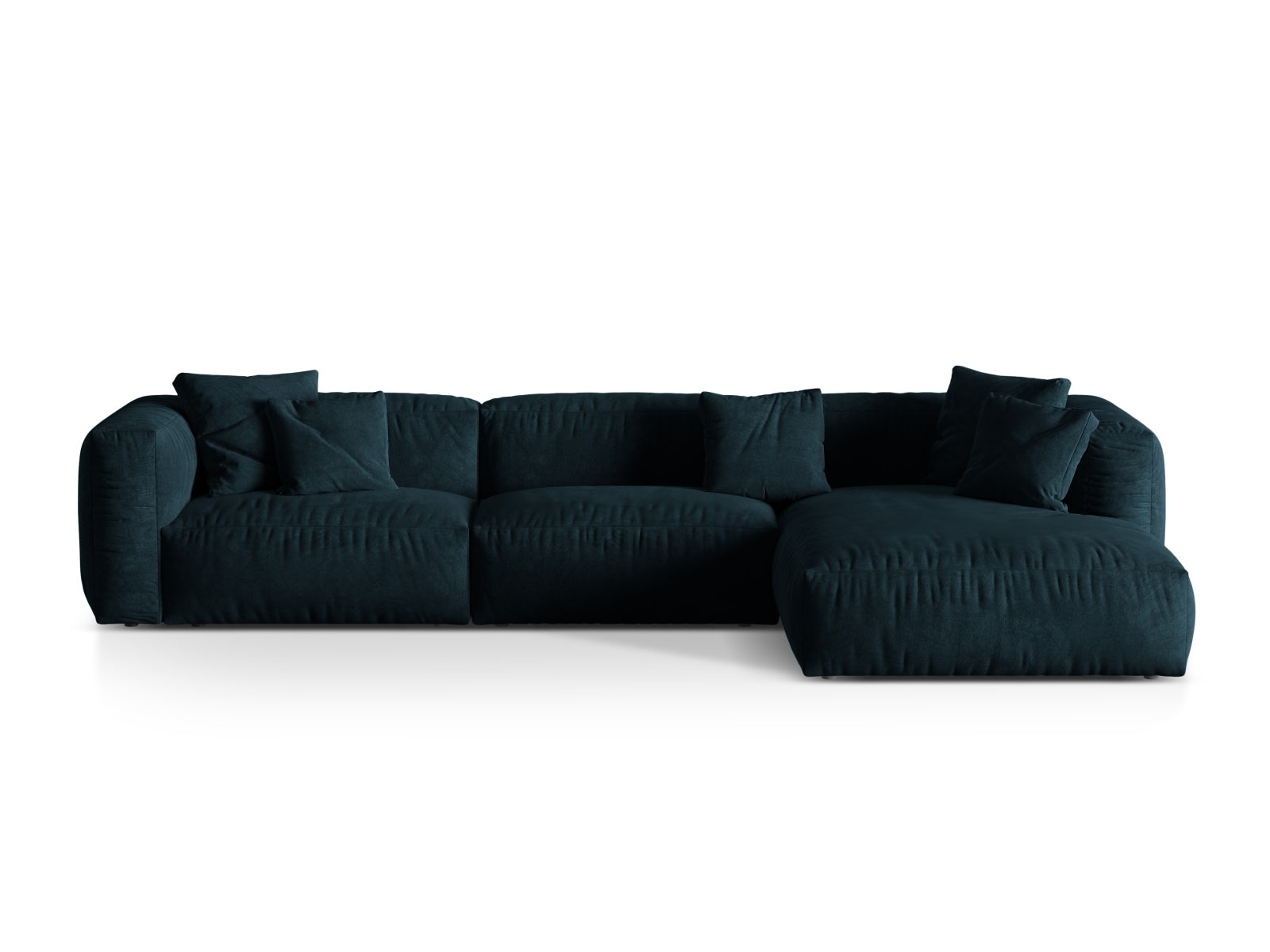 Martina Modulares Ecksofa rechts 3 Sitzer in Deep Petrol-Vogue präsentiert im Onlineshop von KAQTU Design AG. L-Sofa rechts ist von Micadoni