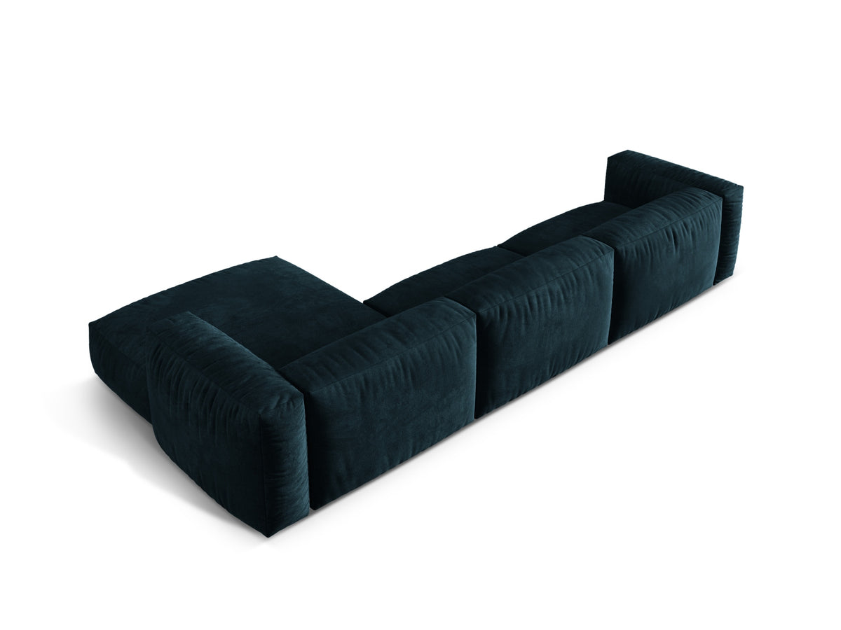 Martina Modulares Ecksofa rechts 3 Sitzer in Deep Petrol-Vogue präsentiert im Onlineshop von KAQTU Design AG. L-Sofa rechts ist von Micadoni