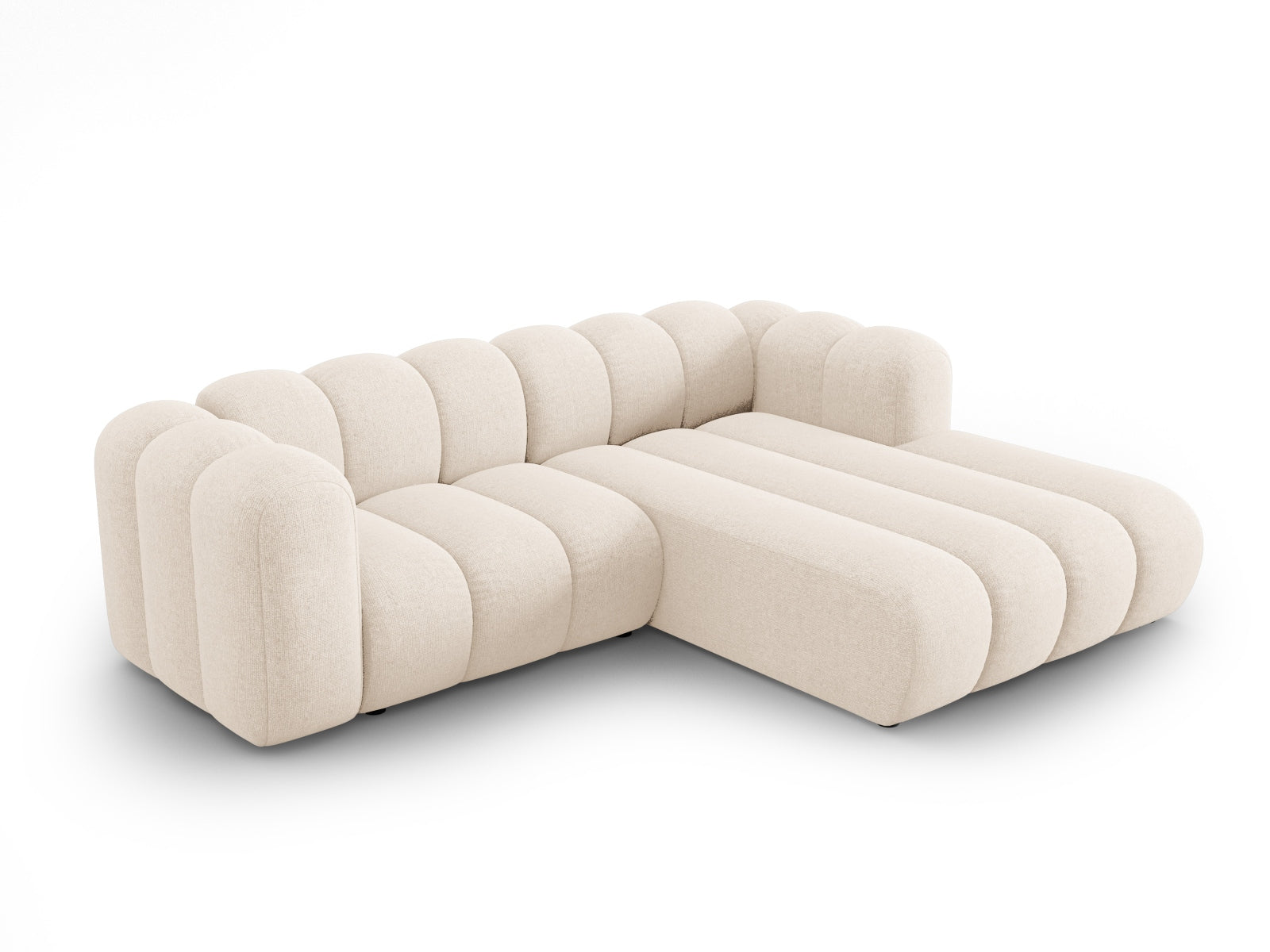 Erleben Sie das Lupine Ecksofa rechts 3 Sitzer von Micadoni – ein elegantes, modulares Sofa, das Komfort und Stil in Ihr Zuhause bringt.