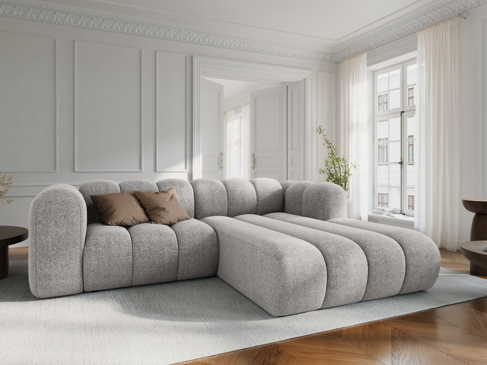 Entdecken Sie das stilvolle Lupine Ecksofa von Micadoni – ein 3-Sitzer in elegantem Design, ideal für Ihr modernes Zuhause.