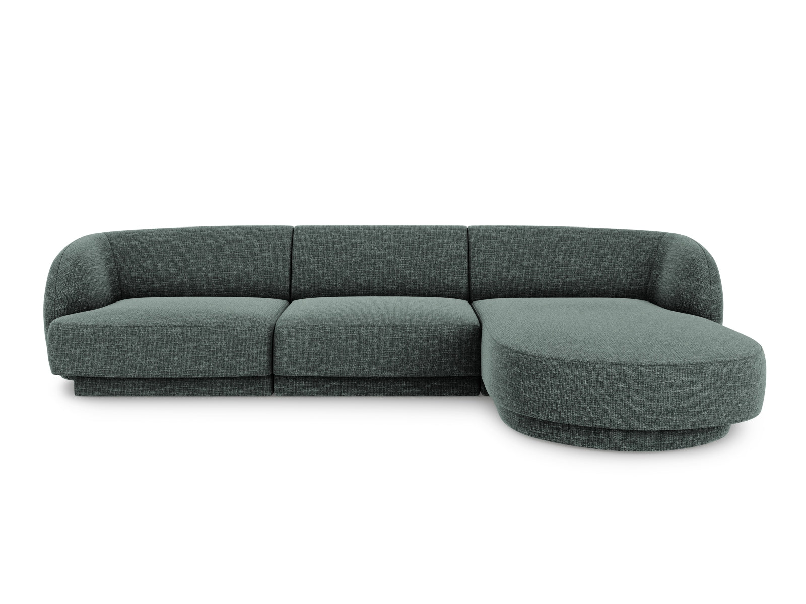 Miley Ecksofa rechts 4 Sitzer in Petrol präsentiert im Onlineshop von KAQTU Design AG. Ecksofa rechts ist von Micadoni