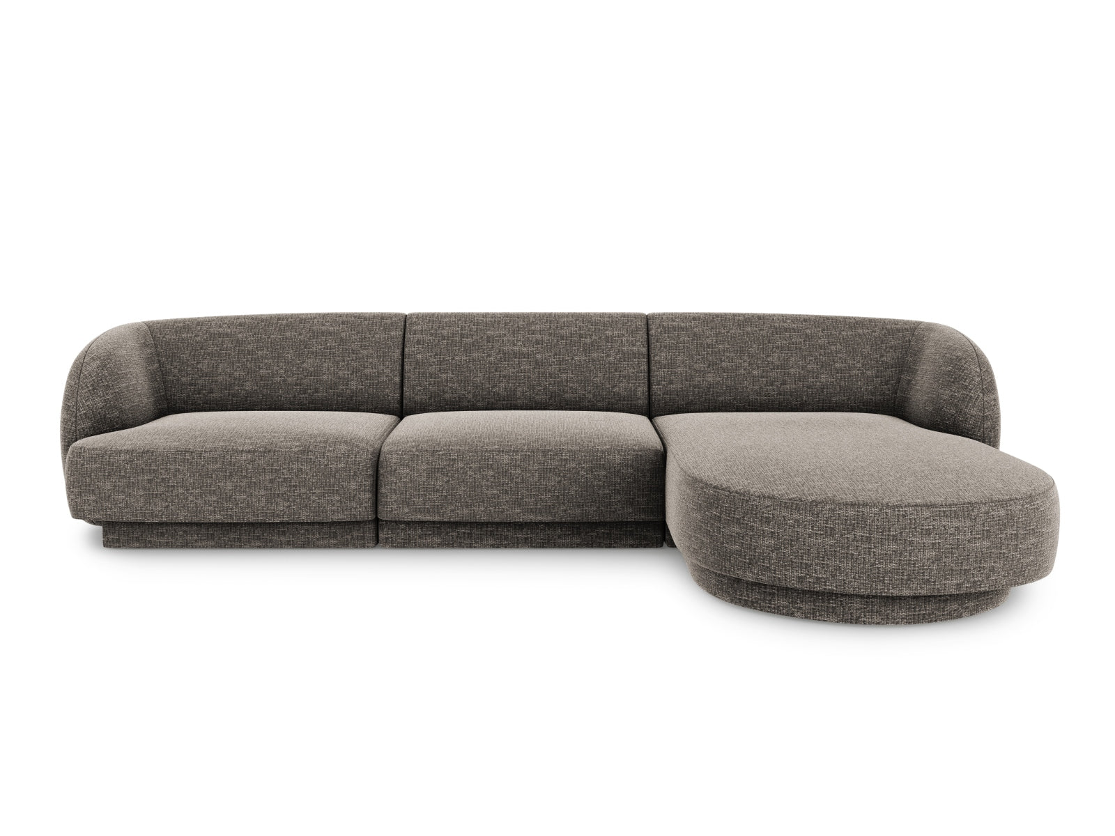 Miley Ecksofa rechts 4 Sitzer in Grey präsentiert im Onlineshop von KAQTU Design AG. Ecksofa rechts ist von Micadoni