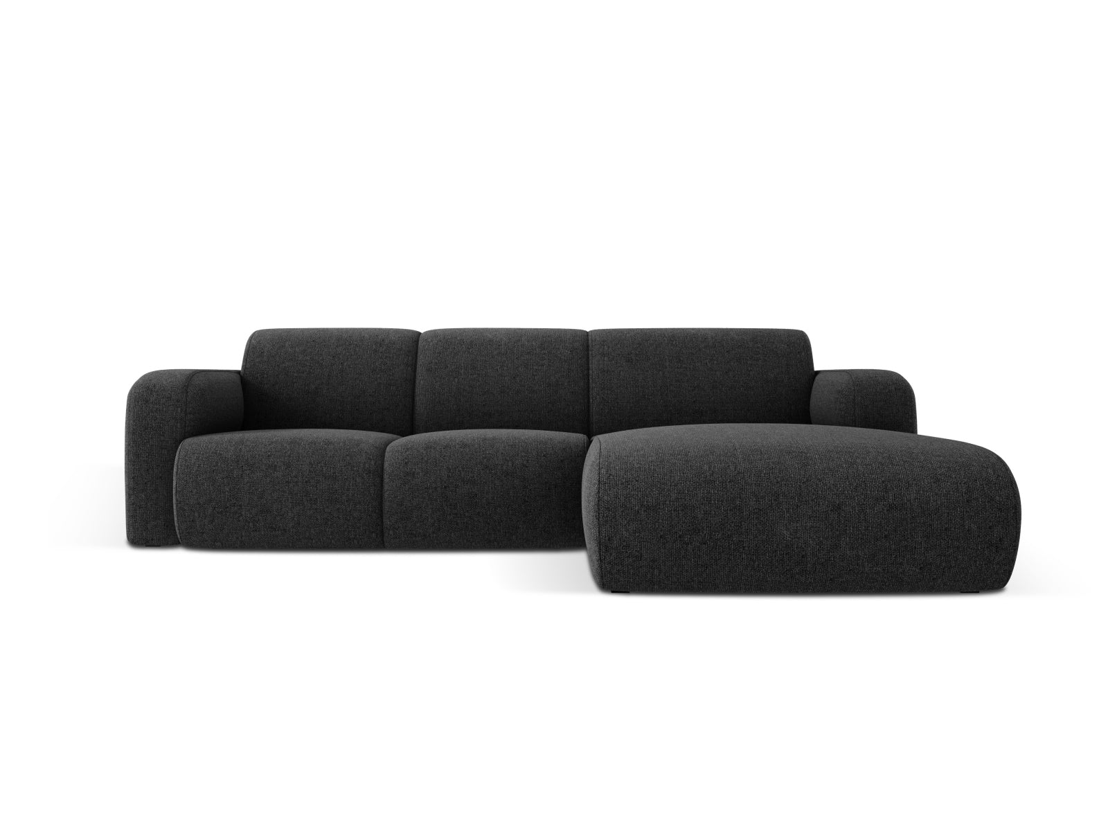 Molino Ecksofa rechts 4 Sitzer in Black präsentiert im Onlineshop von KAQTU Design AG. Ecksofa rechts ist von Micadoni
