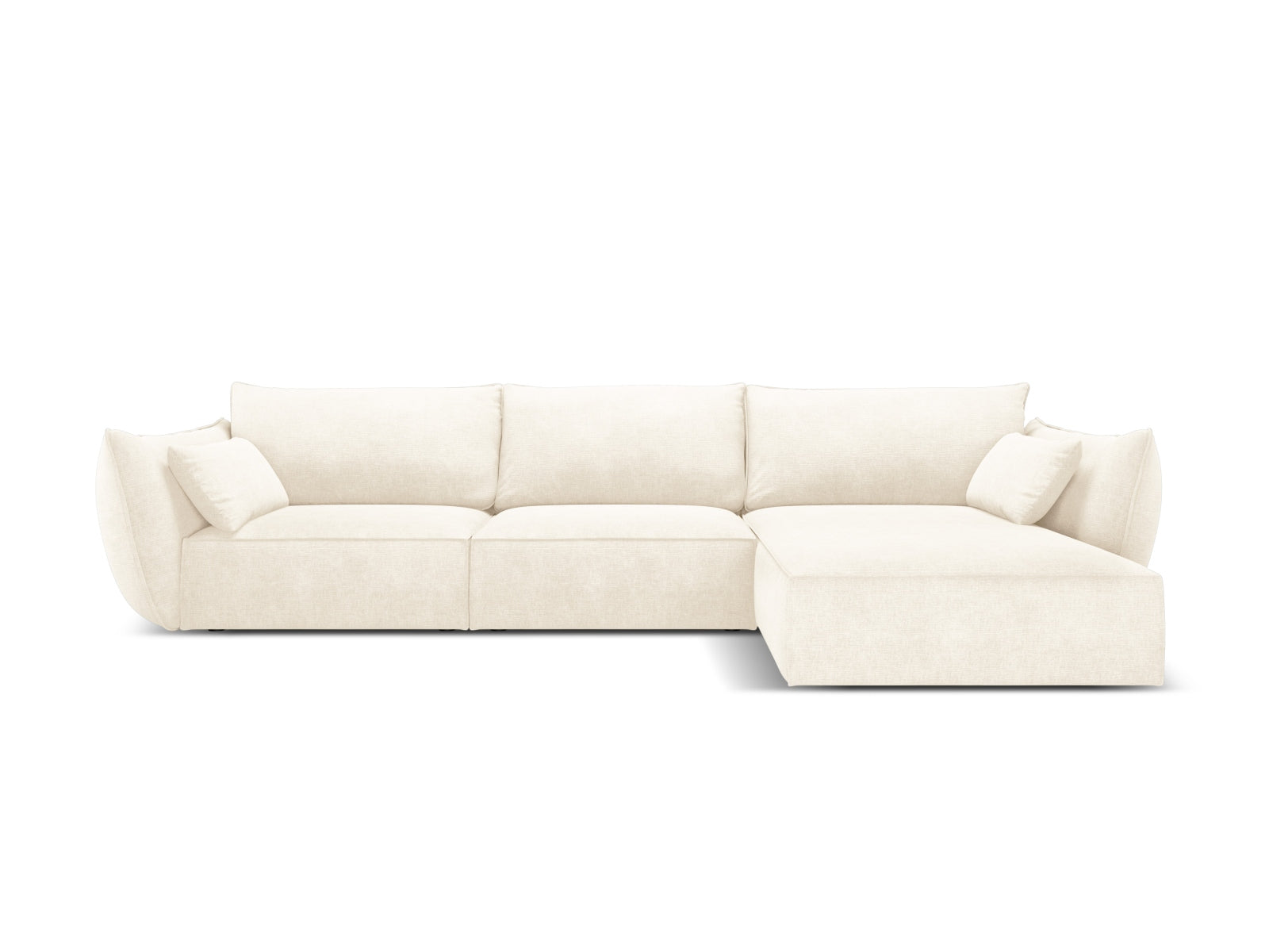 Kaelle Ecksofa rechts 4 Sitzer in Light Beige-Over The Horizon präsentiert im Onlineshop von KAQTU Design AG. L-Sofa rechts ist von Micadoni