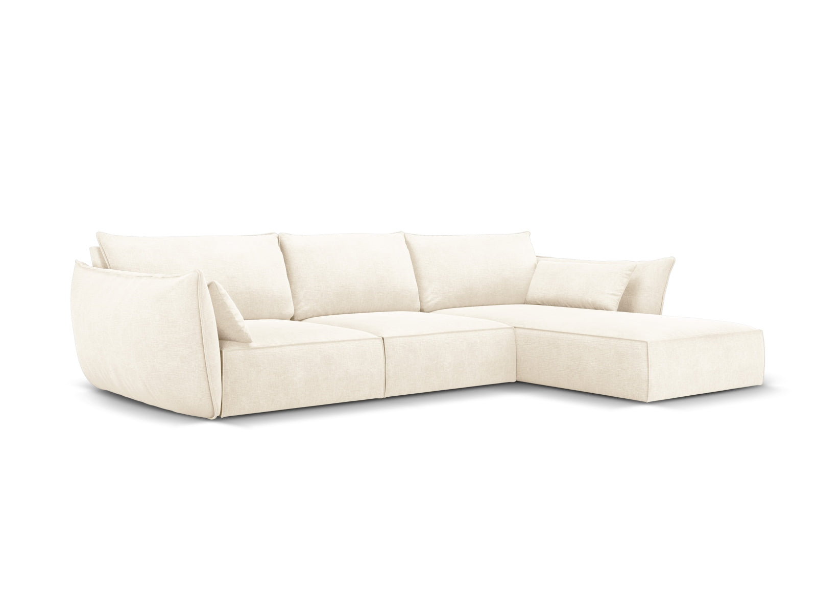 Entdecken Sie das stilvolle Kaelle Ecksofa rechts 4 Sitzer von Micadoni – der perfekte Komfort für Ihr Wohnzimmer in elegantem Design.