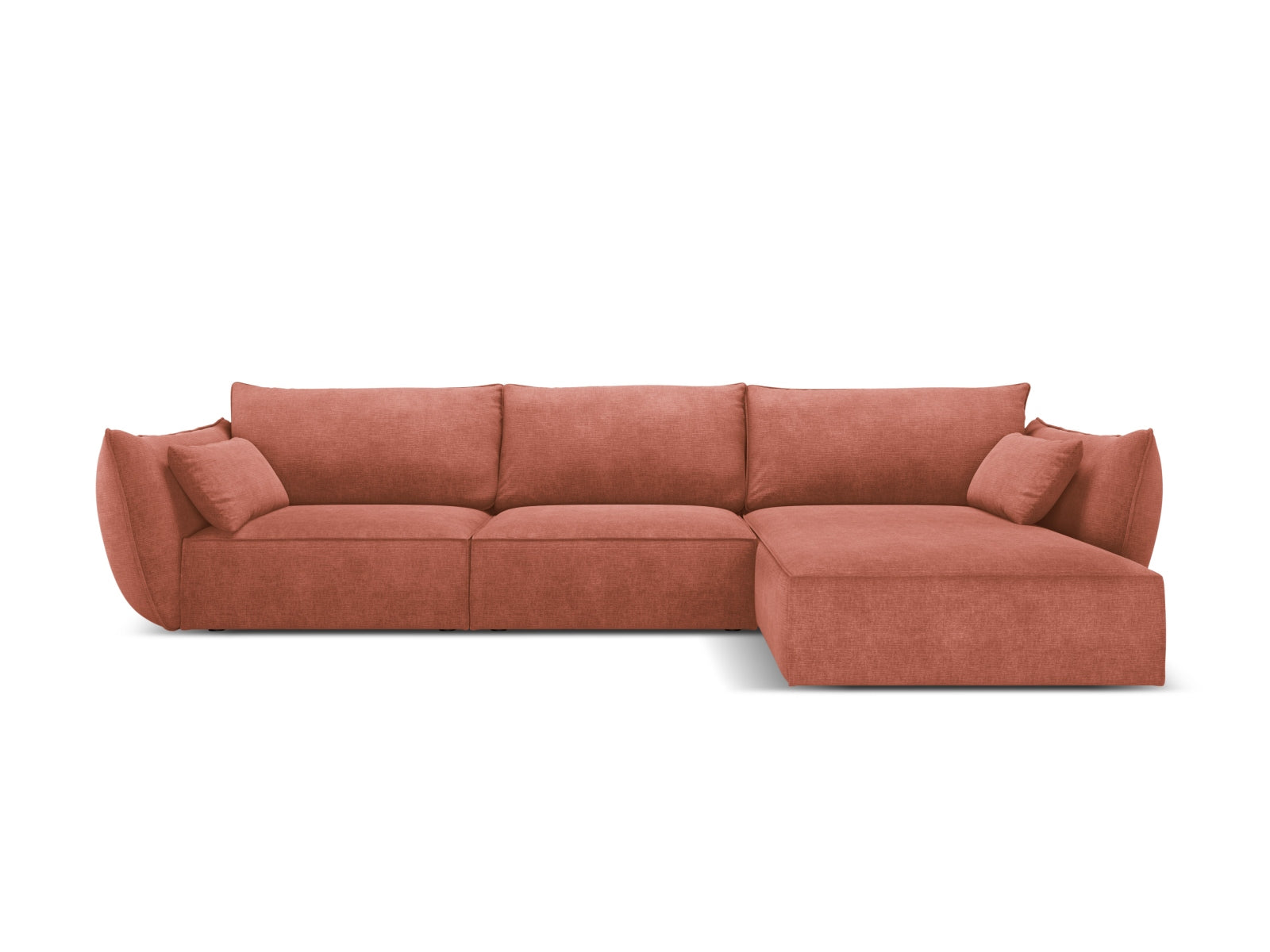 Kaelle Ecksofa rechts 4 Sitzer in Terracotta-Over The Horizon präsentiert im Onlineshop von KAQTU Design AG. L-Sofa rechts ist von Micadoni