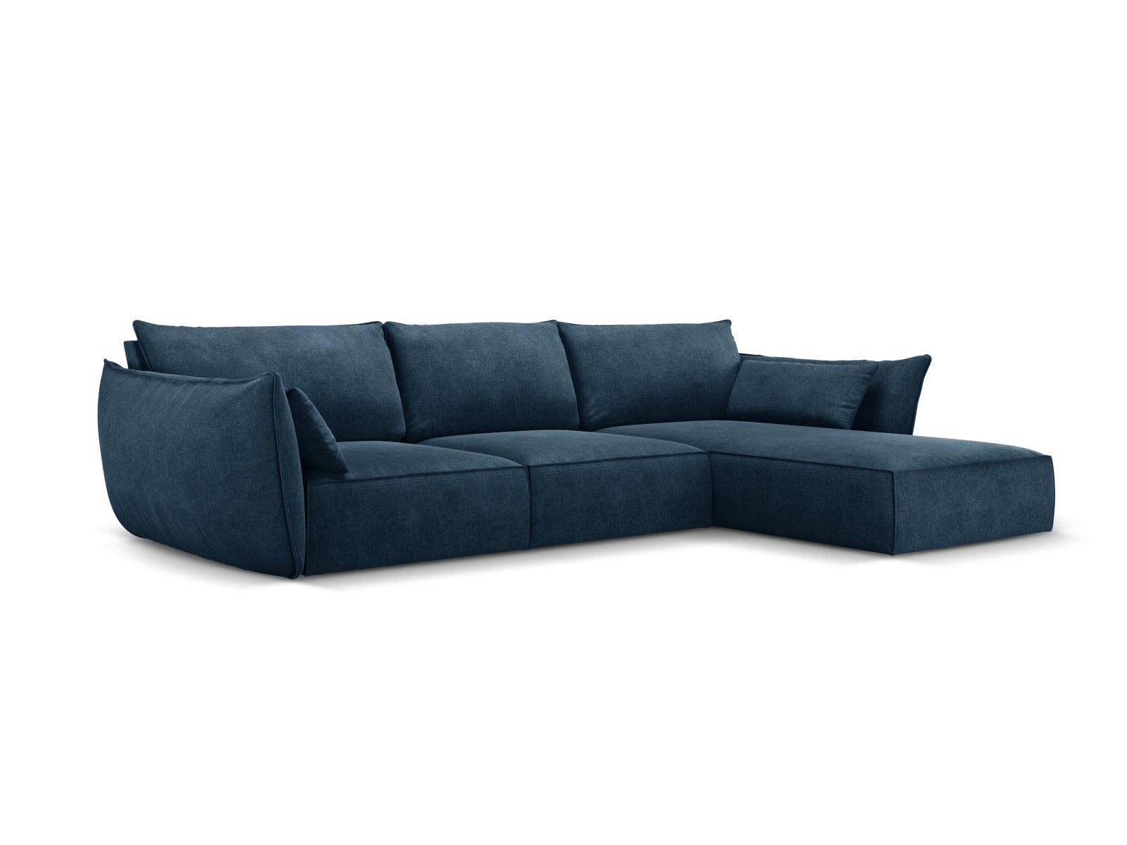Kaelle Ecksofa rechts 4 Sitzer in Royal Blue-Over The Horizon präsentiert im Onlineshop von KAQTU Design AG. L-Sofa rechts ist von Micadoni