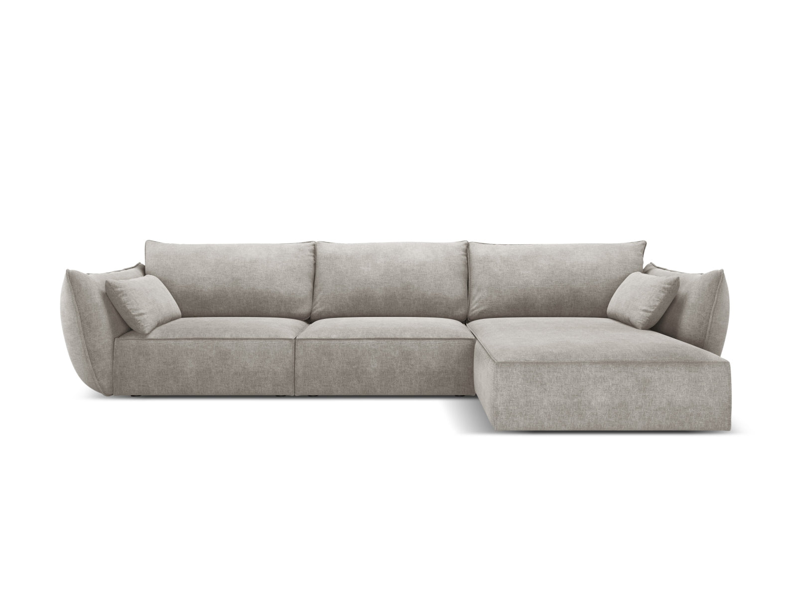 Kaelle Ecksofa rechts 4 Sitzer in Light Grey-Over The Horizon präsentiert im Onlineshop von KAQTU Design AG. L-Sofa rechts ist von Micadoni