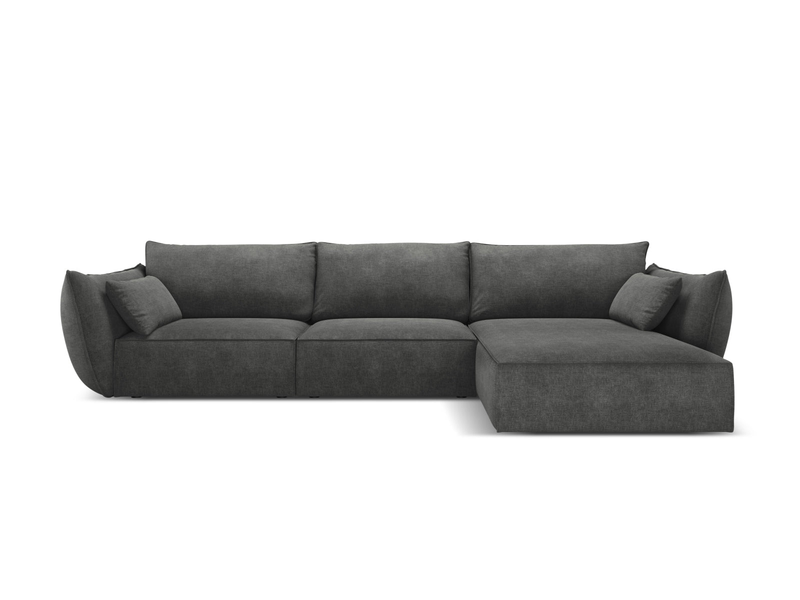 Kaelle Ecksofa rechts 4 Sitzer in Dark Grey präsentiert im Onlineshop von KAQTU Design AG. Ecksofa rechts ist von Micadoni