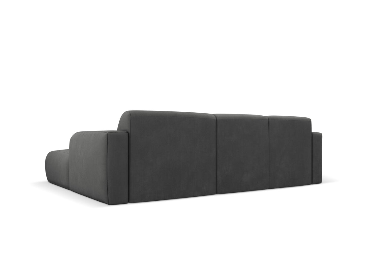 Molino Ecksofa rechts 4 Sitzer in Dark Grey-Rebel präsentiert im Onlineshop von KAQTU Design AG. L-Sofa rechts ist von Micadoni